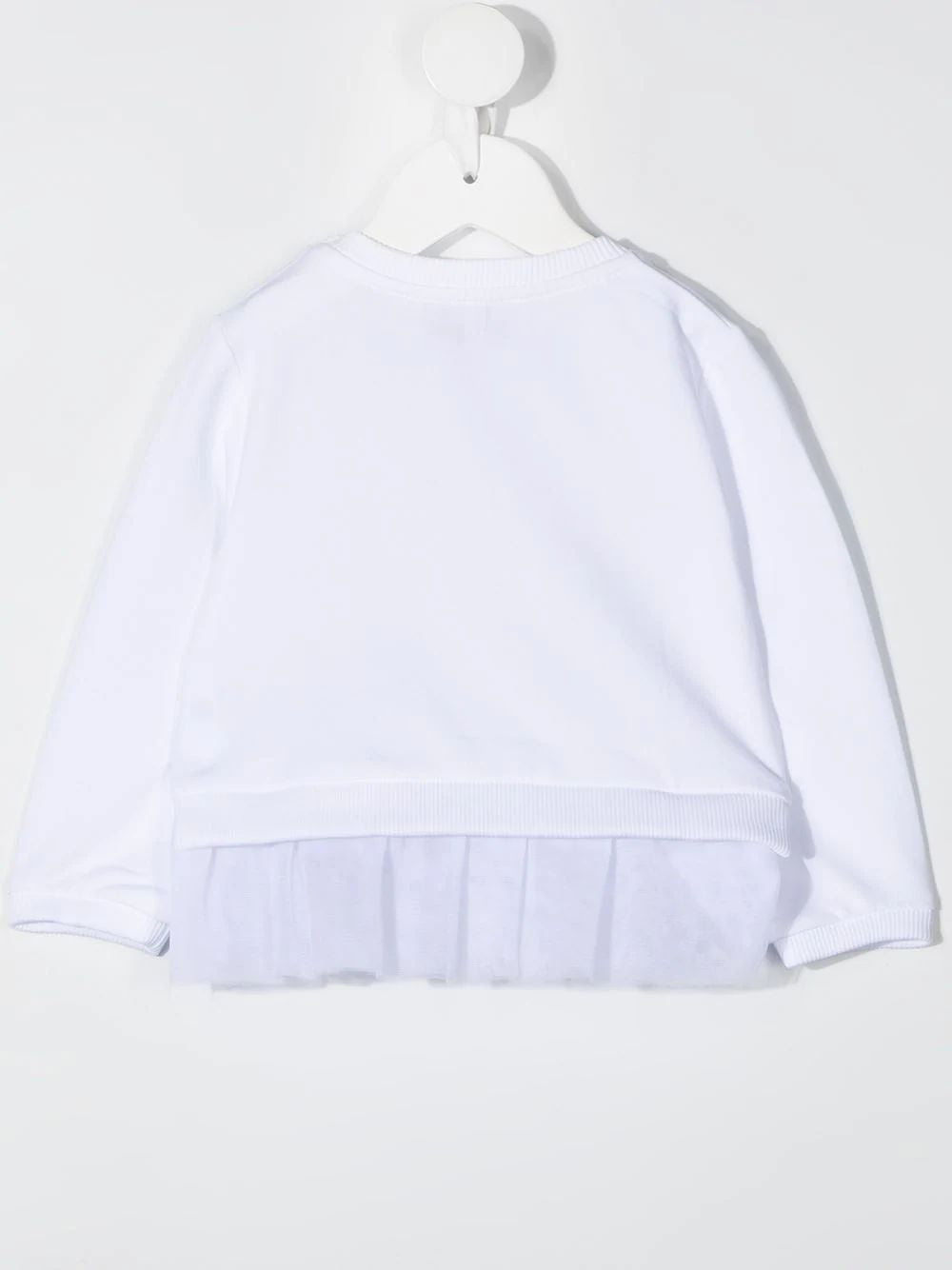 Baby Girls White Print T-Shirt