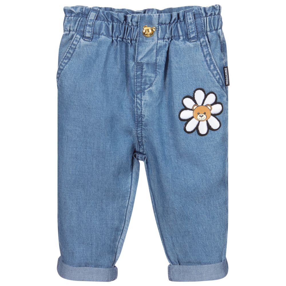 Baby Girls Blue Long Trousers
