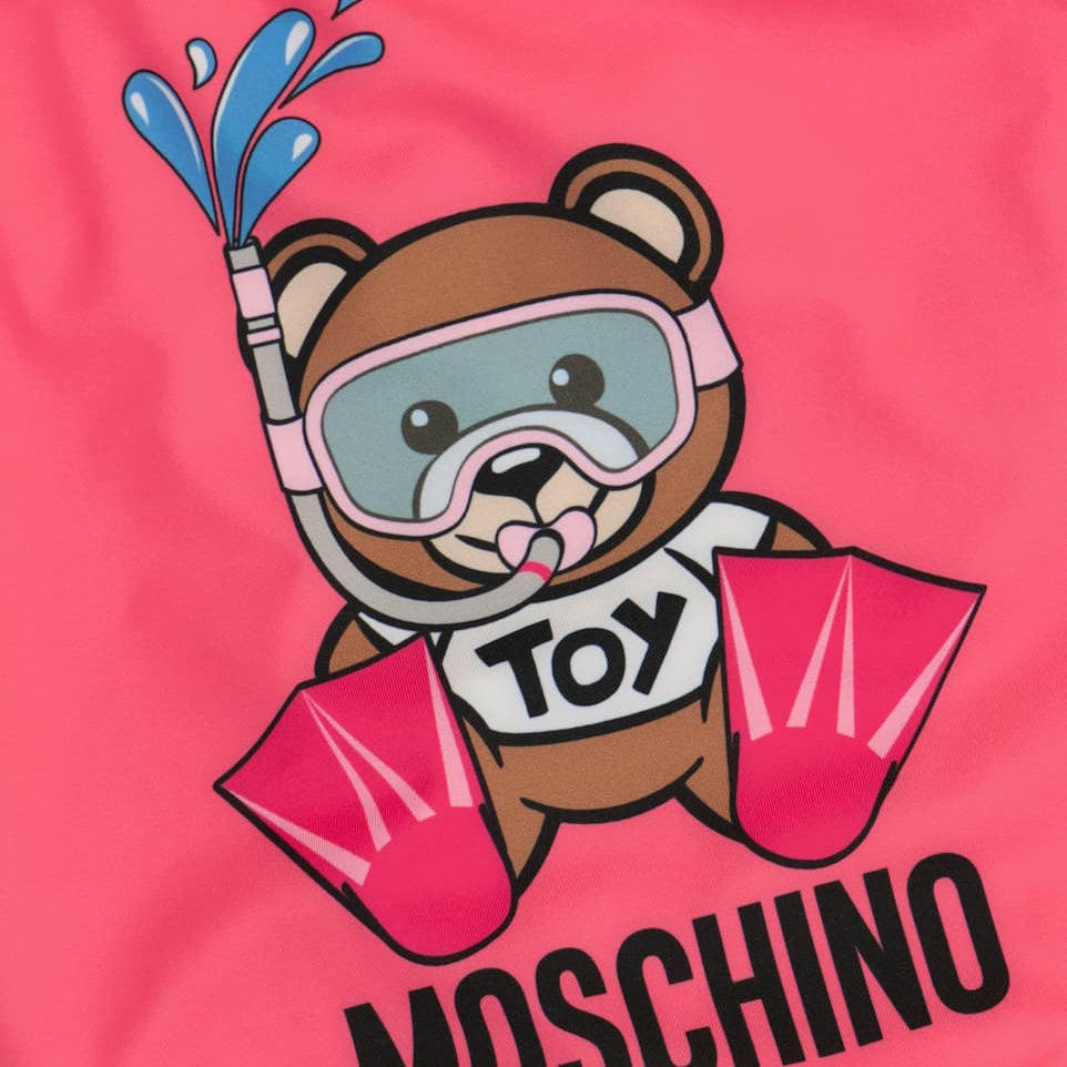 Baby Girls Pink Logo Swimsuit
