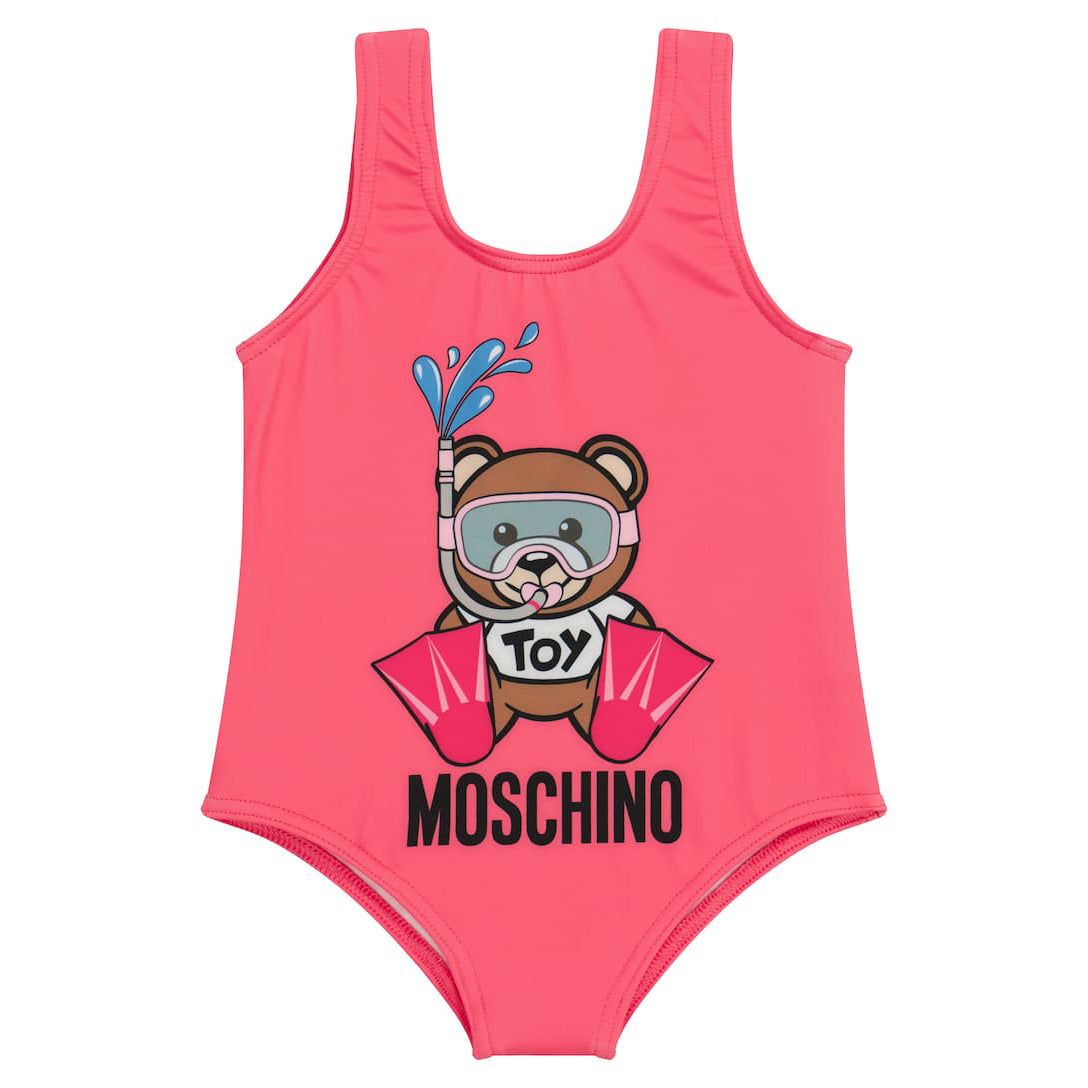 Baby Girls Pink Logo Swimsuit