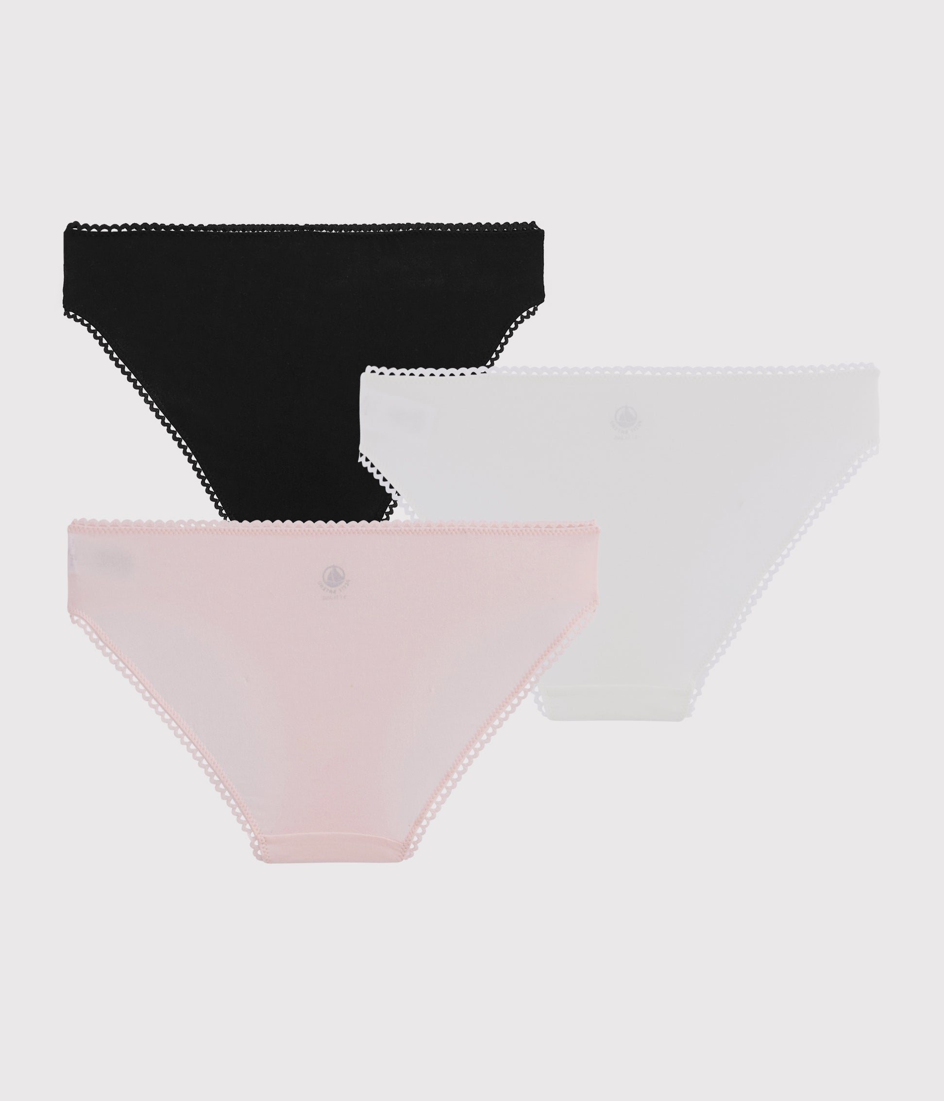 Girls Tricolor Cotton Underwear Set (3 Pack)