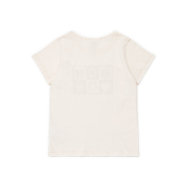 Girls Pale Pink Logo Cotton T-Shirt