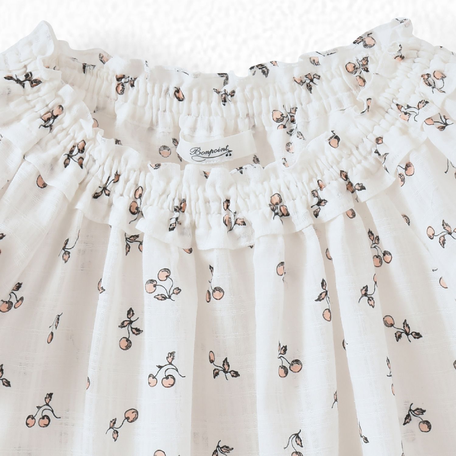 Girls Light Pink Printing Cotton Top