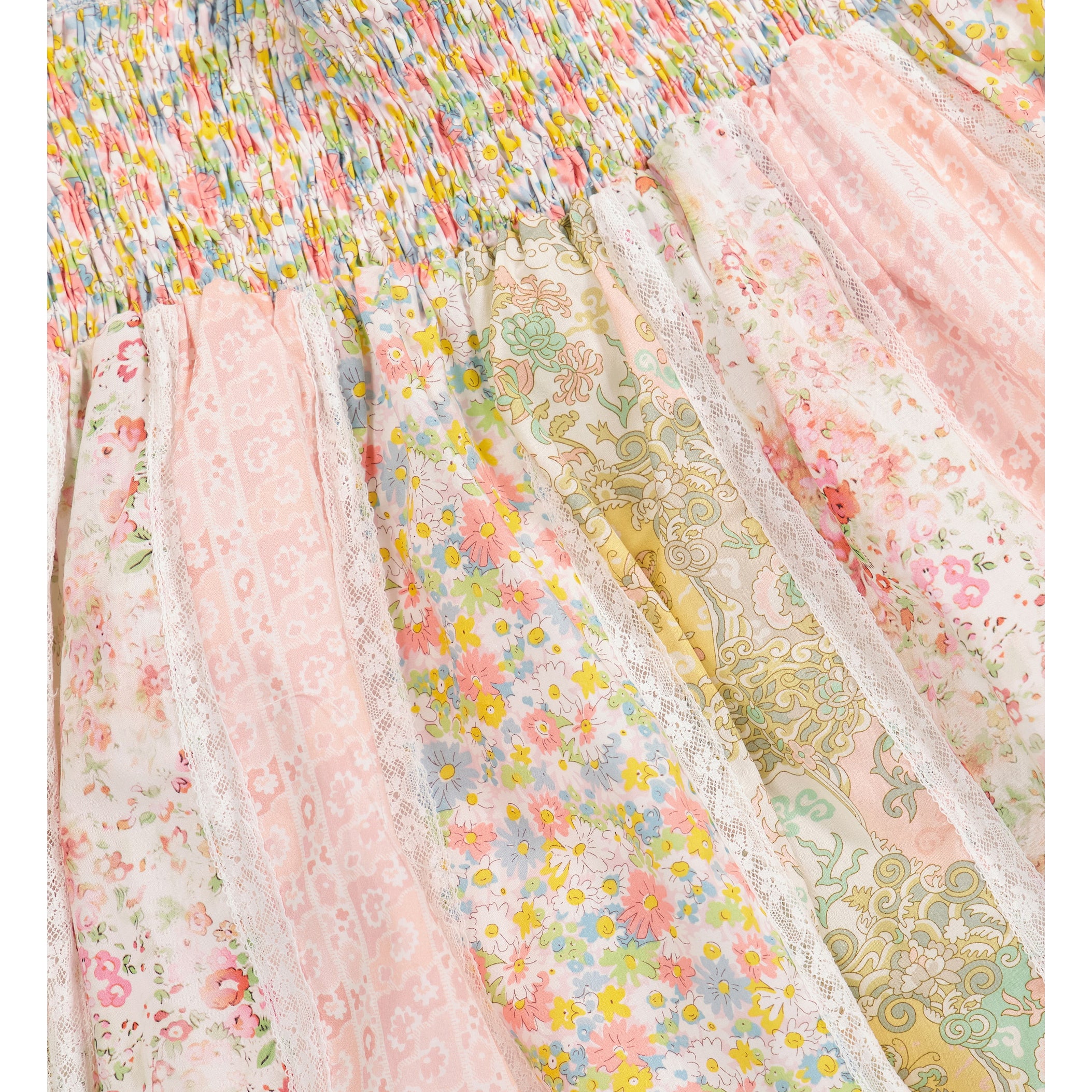 Girls Multicolor Floral Cotton Dress