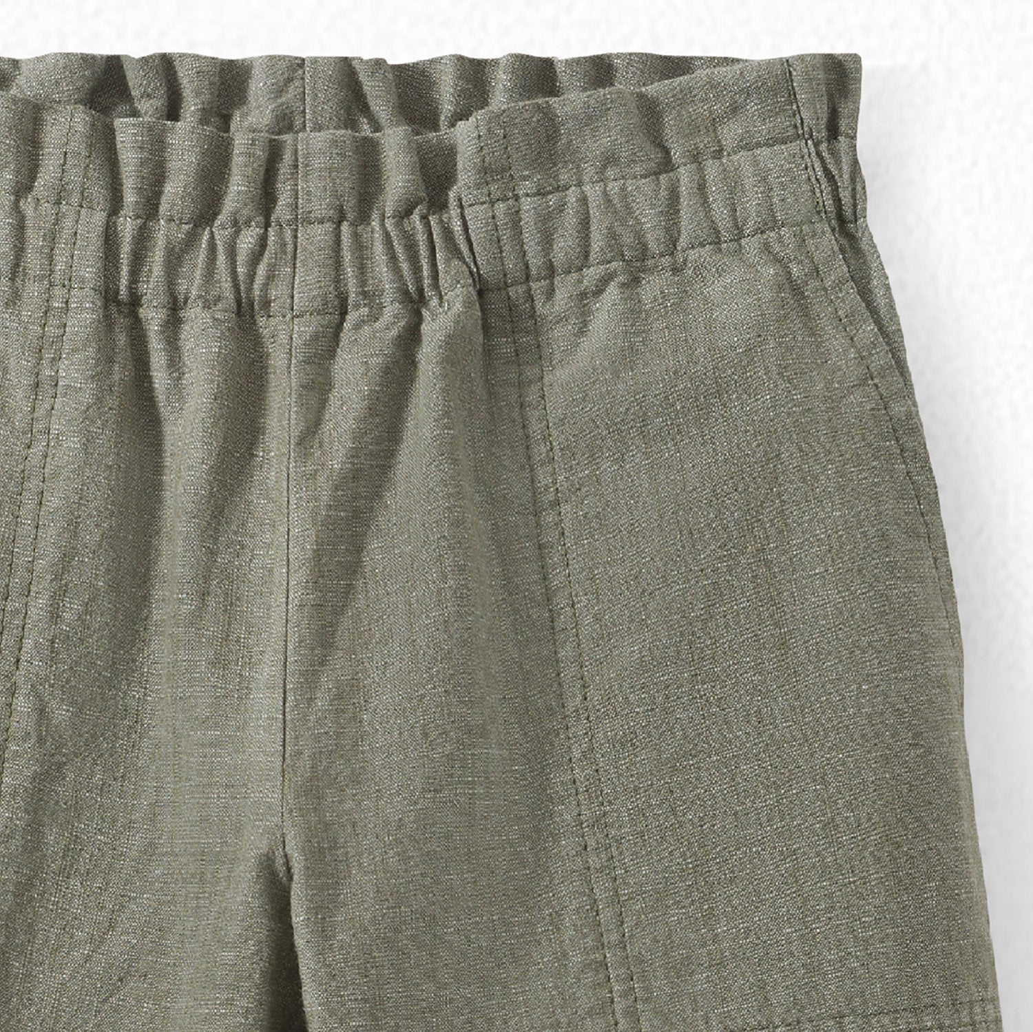 Girls Khaki Cotton Trousers