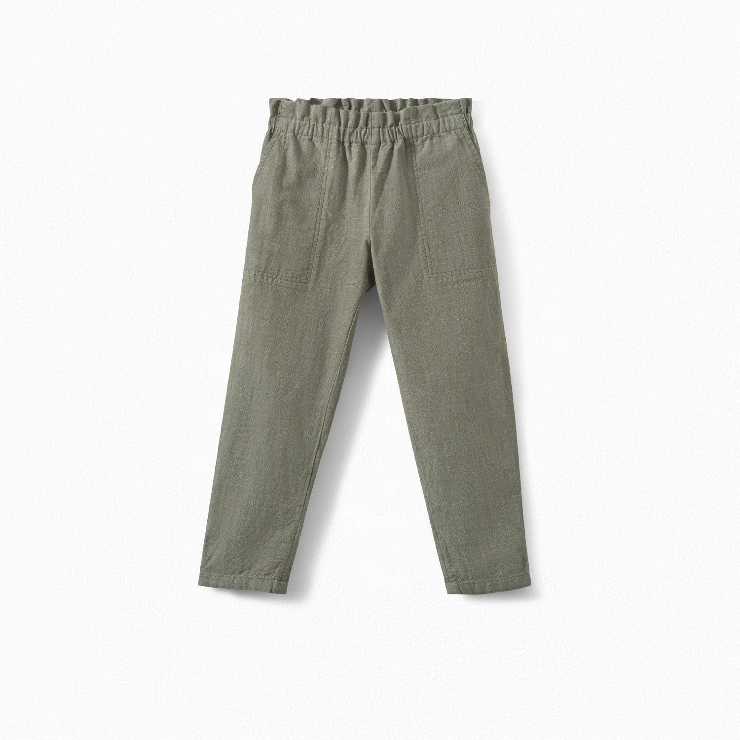 Girls Khaki Cotton Trousers