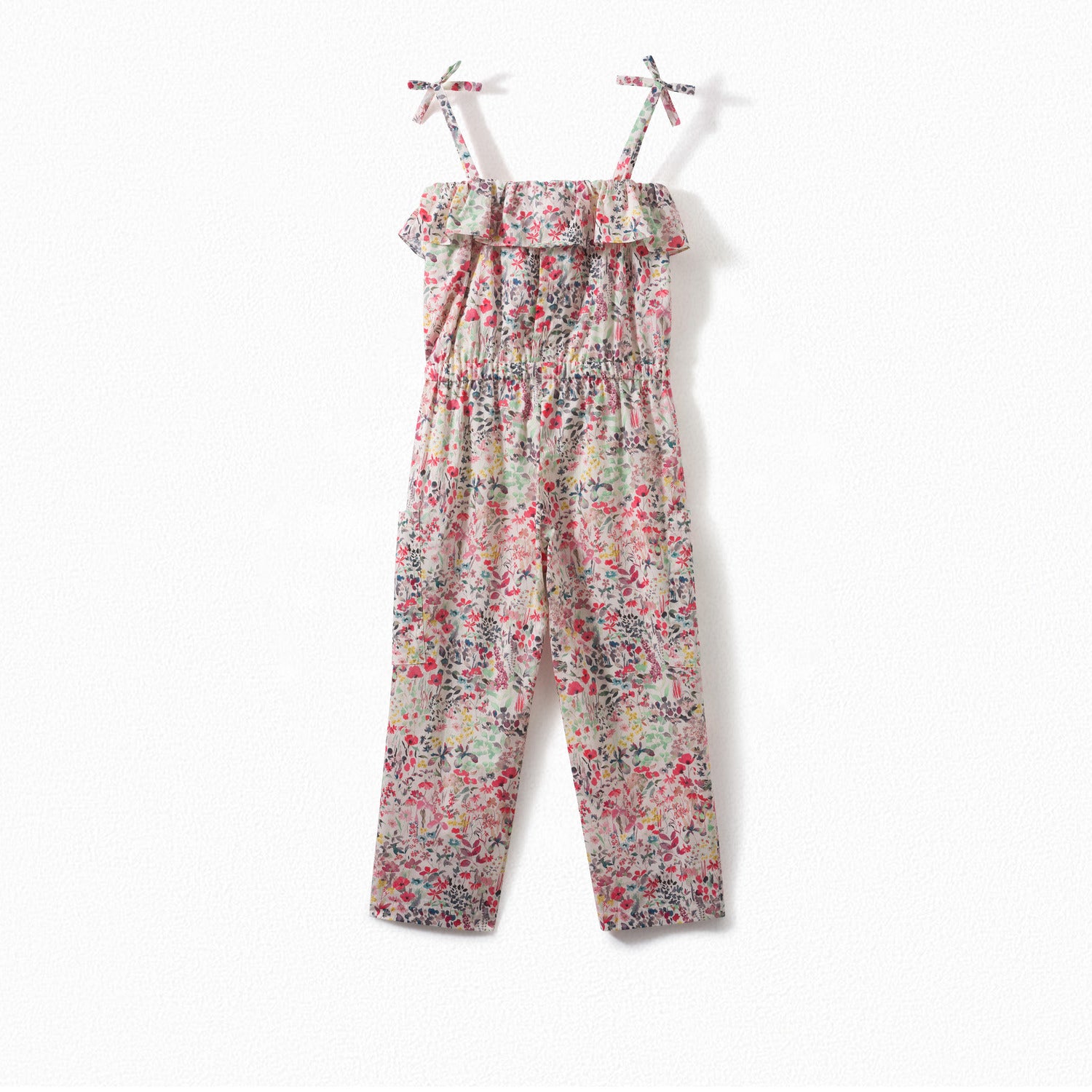 Girls Multicolor Floral Cotton Trousers