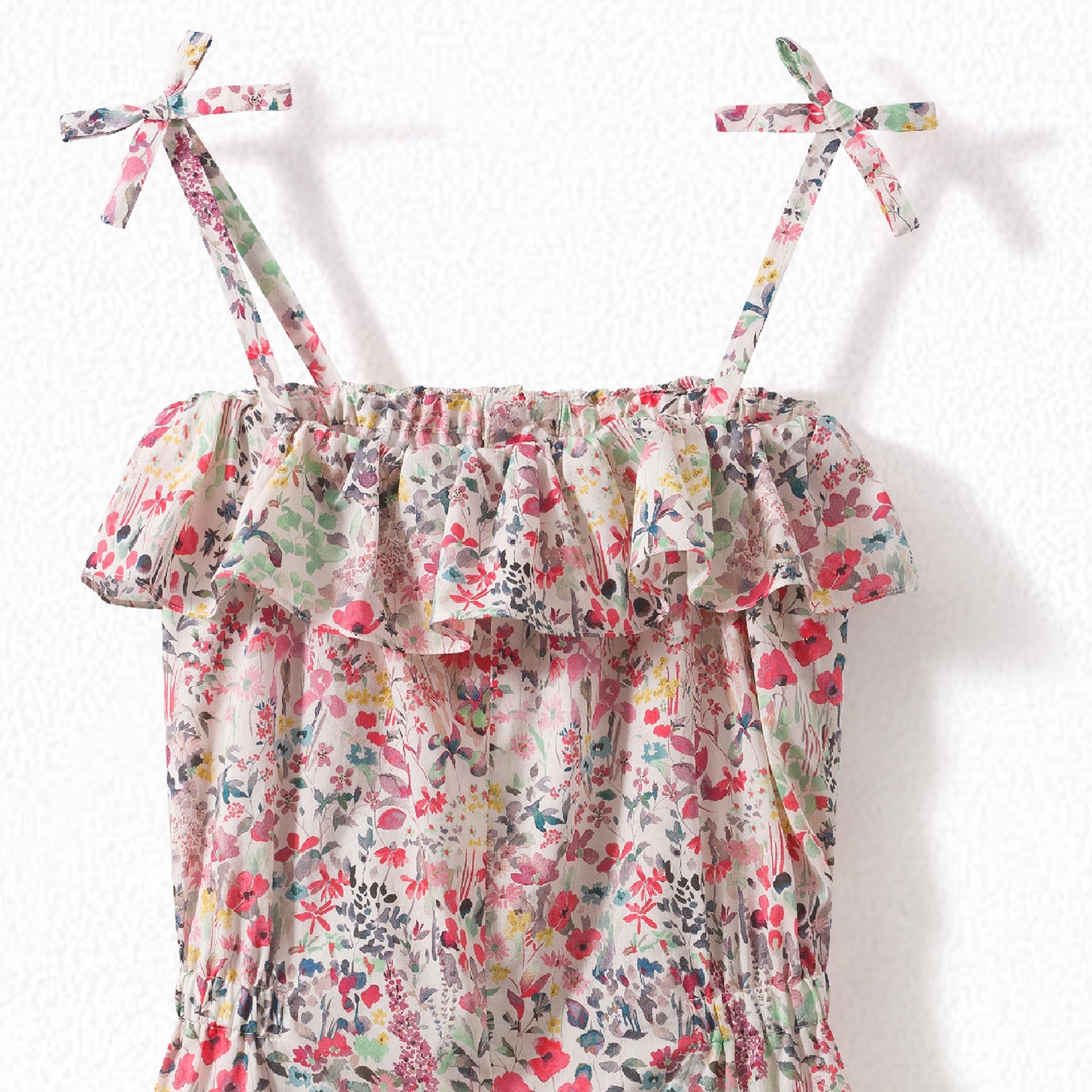 Girls Multicolor Floral Cotton Trousers