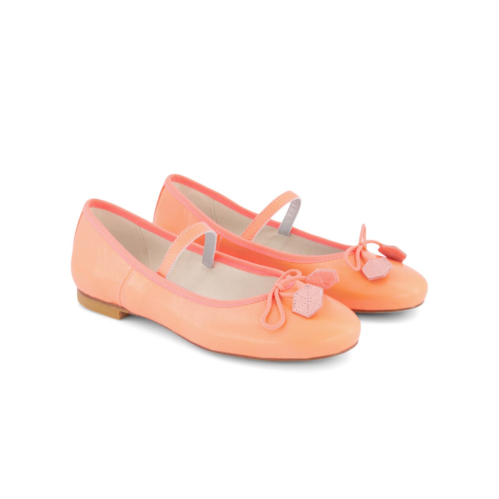 Girls Pink Bovine Leather Shoes