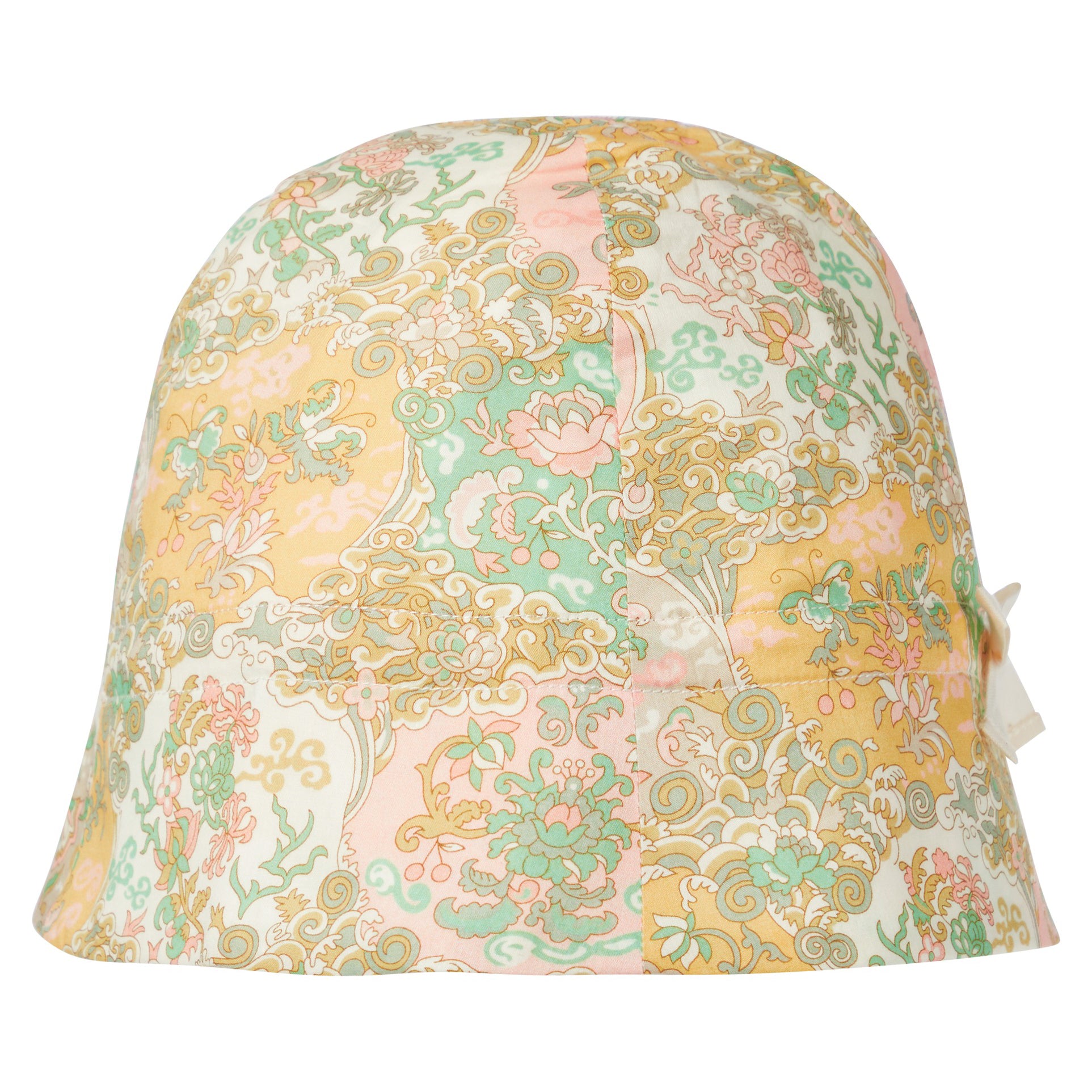 Baby Girls Yellow Floral Cotton Hat