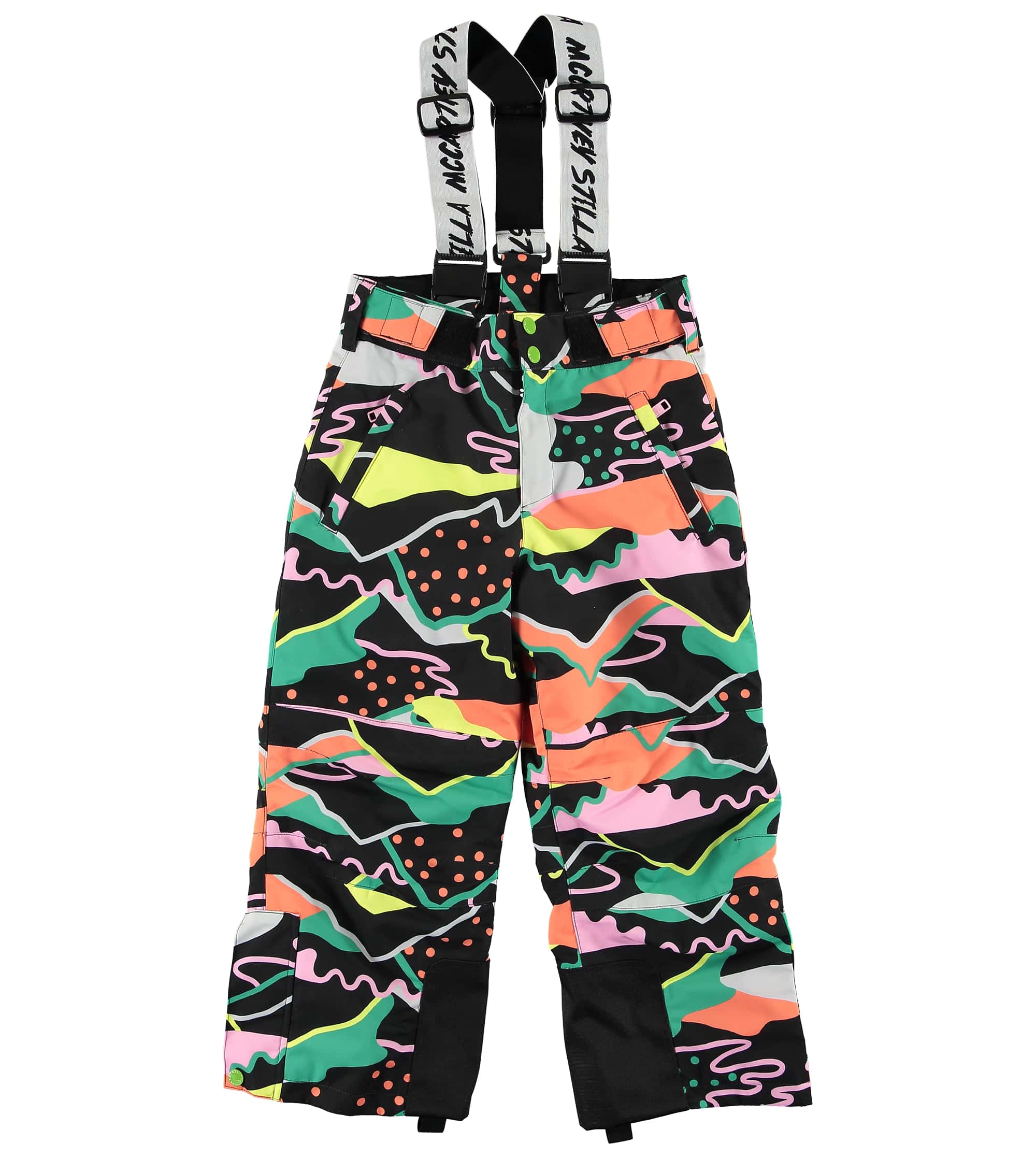Girls Black & Pink Ski Trousers