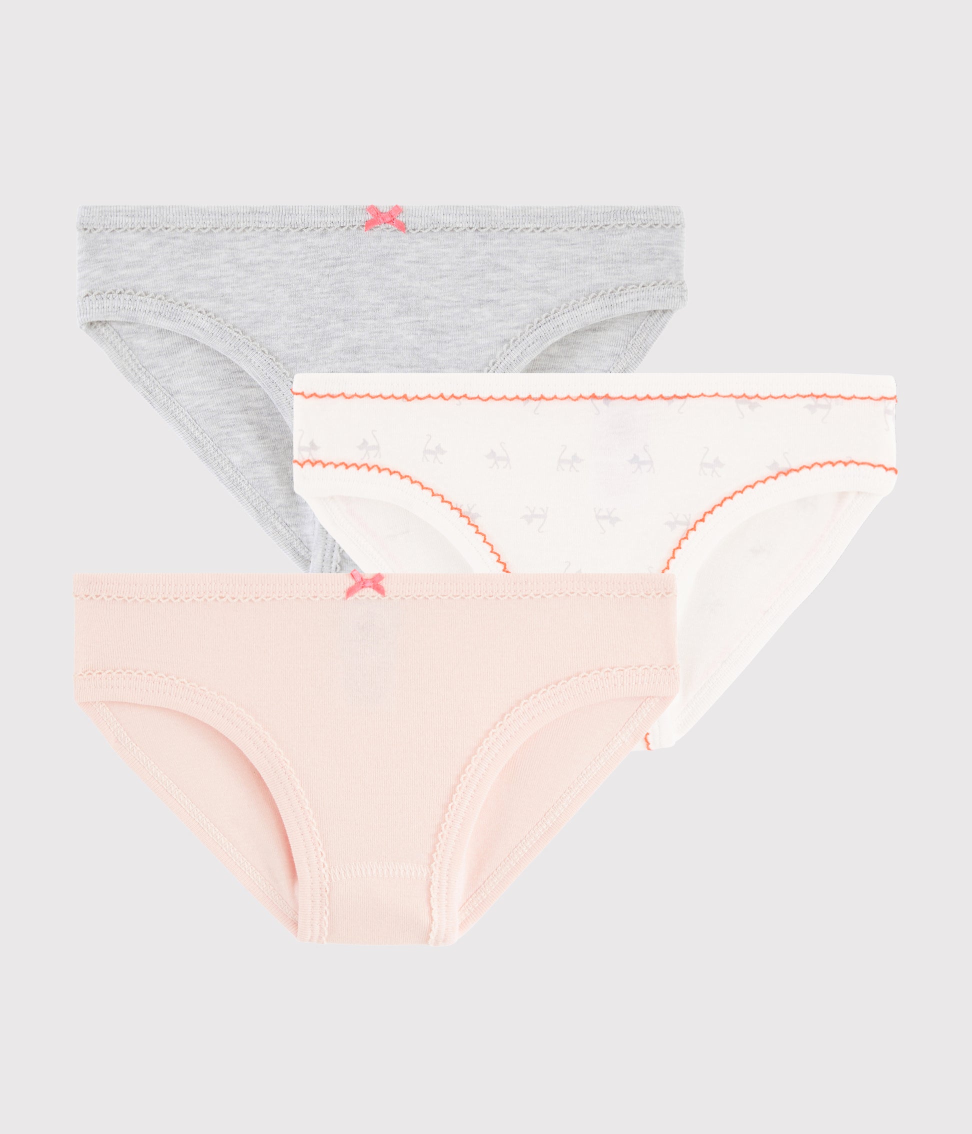 Girls Multicolor Cotton  Underwear Sets (3 Pieces)