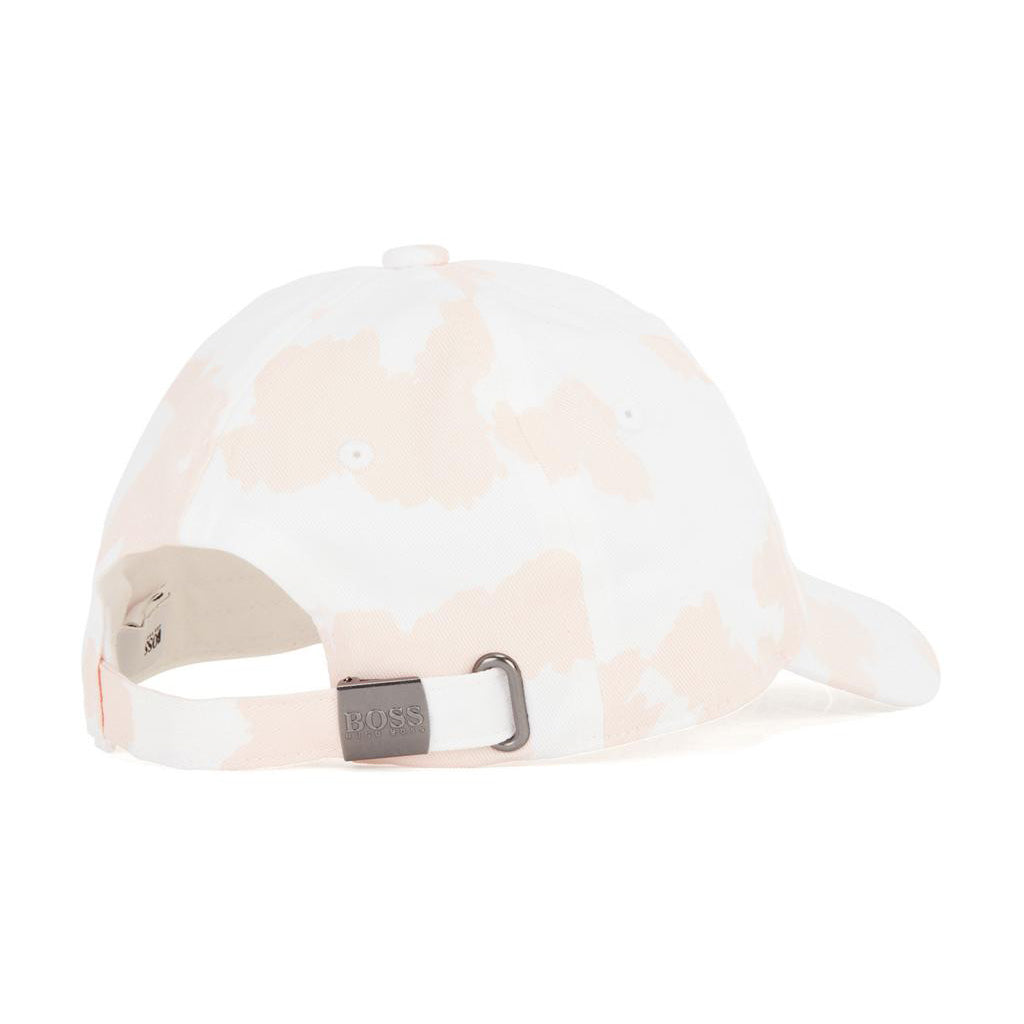 Girls White & Pink Cotton Cap