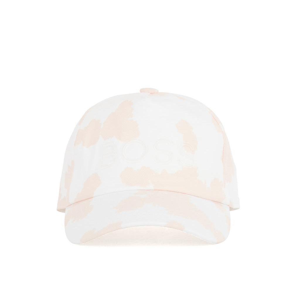 Girls White & Pink Cotton Cap