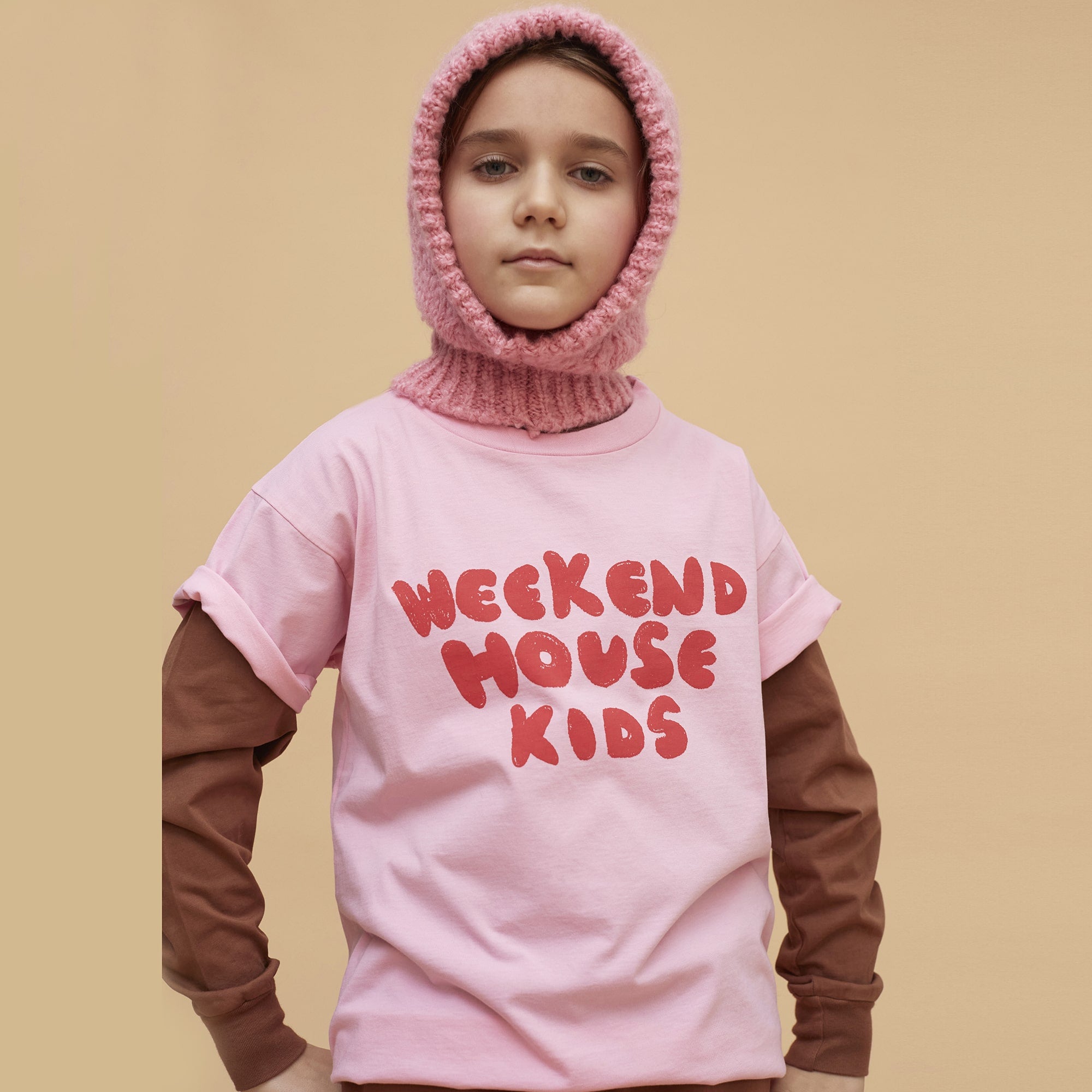 Boys & Girls Pink Knit Hat
