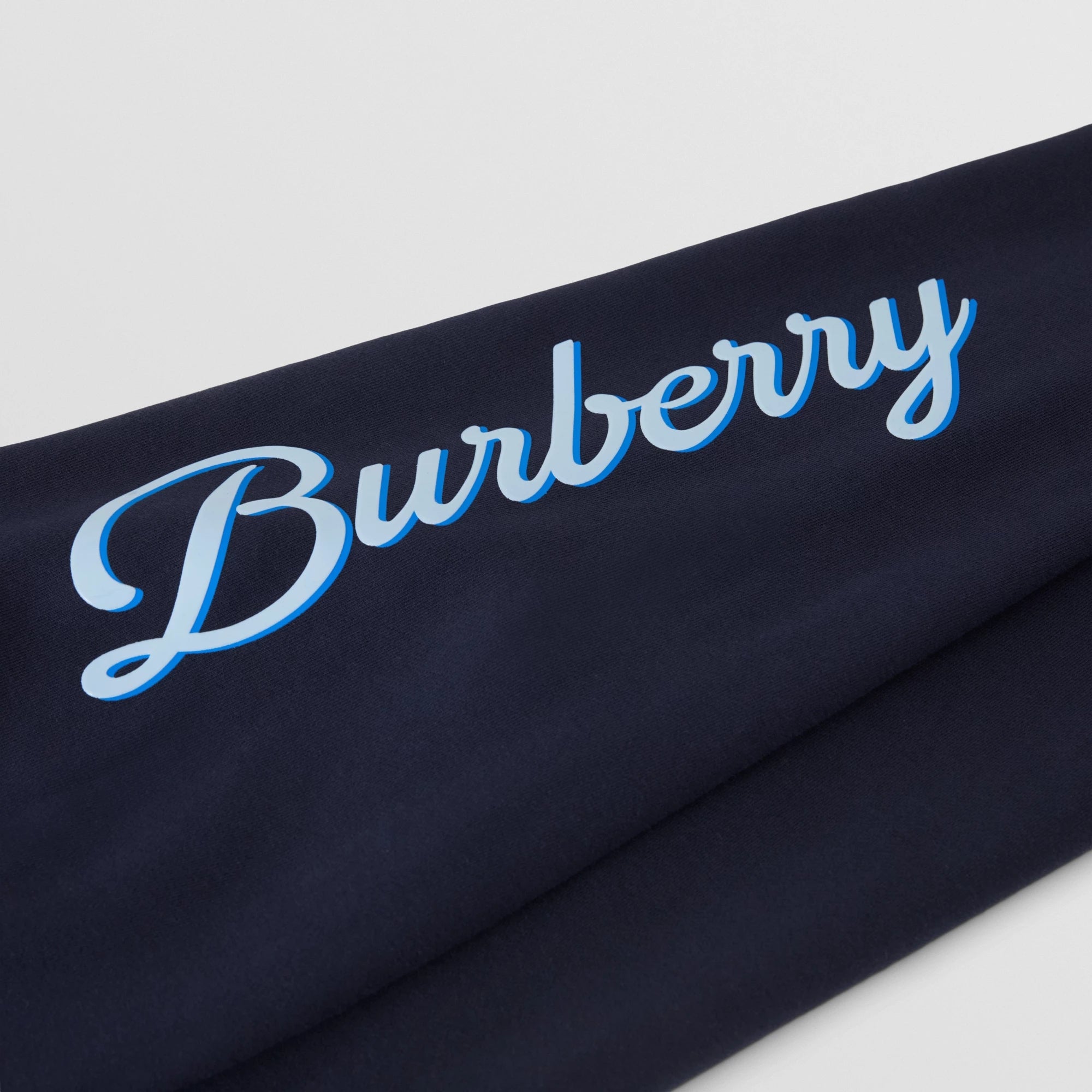 Boys & Girls Blue Logo Cotton Trousers