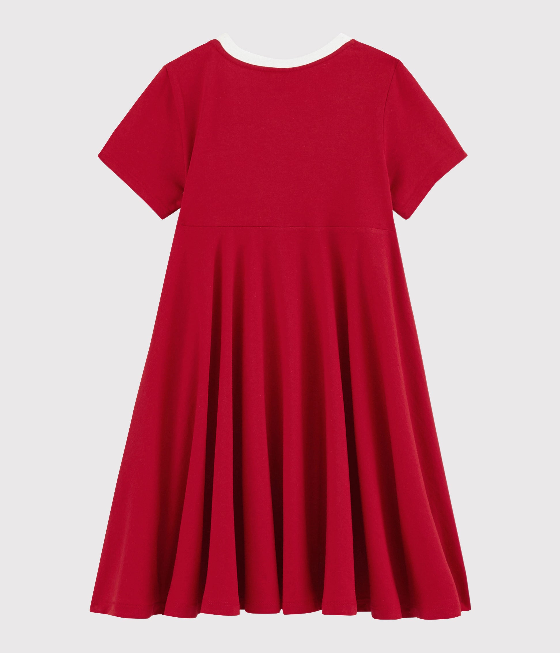 Girls Red Cotton Dress