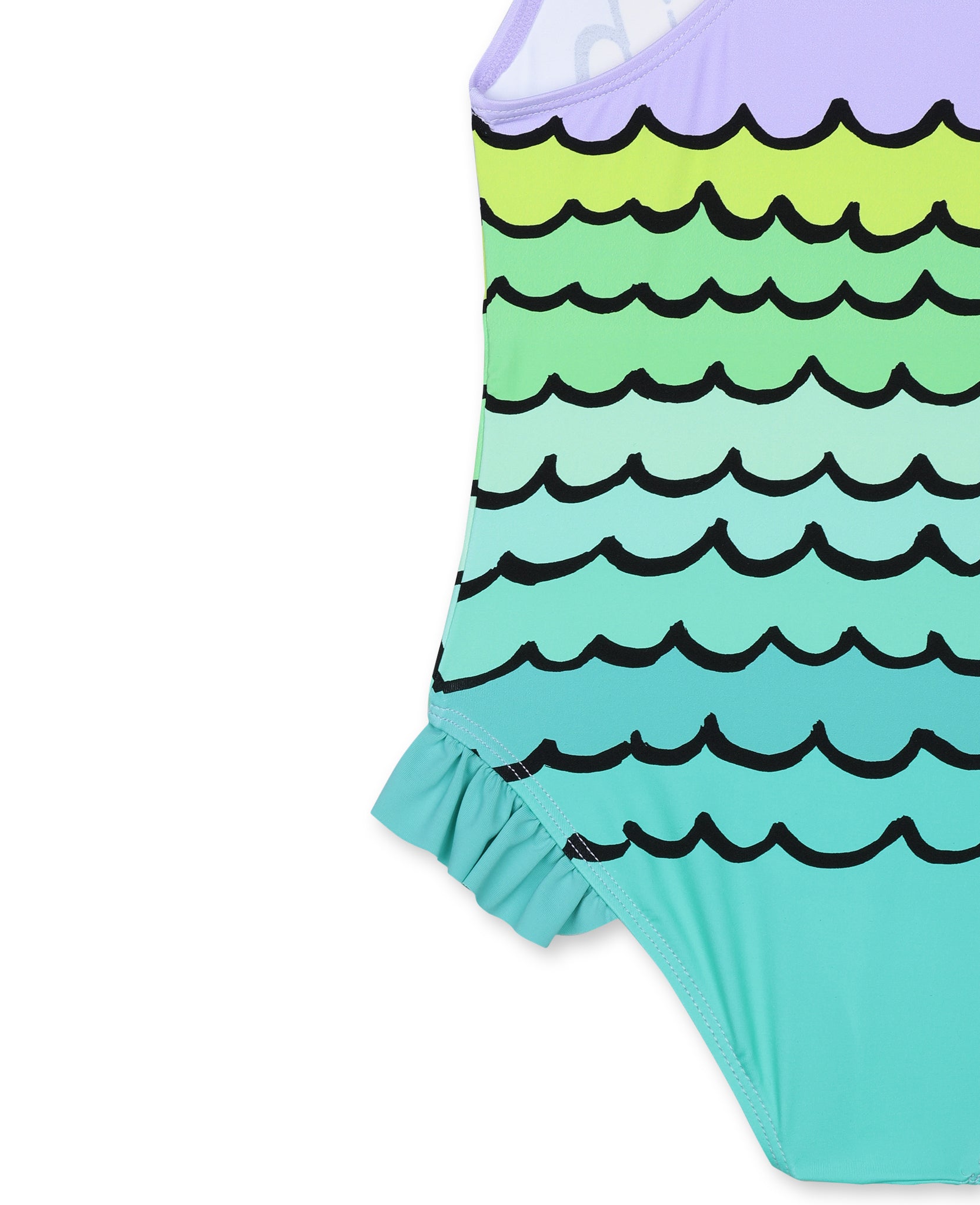 Girls Violet Mermaid Shells Swimsuit