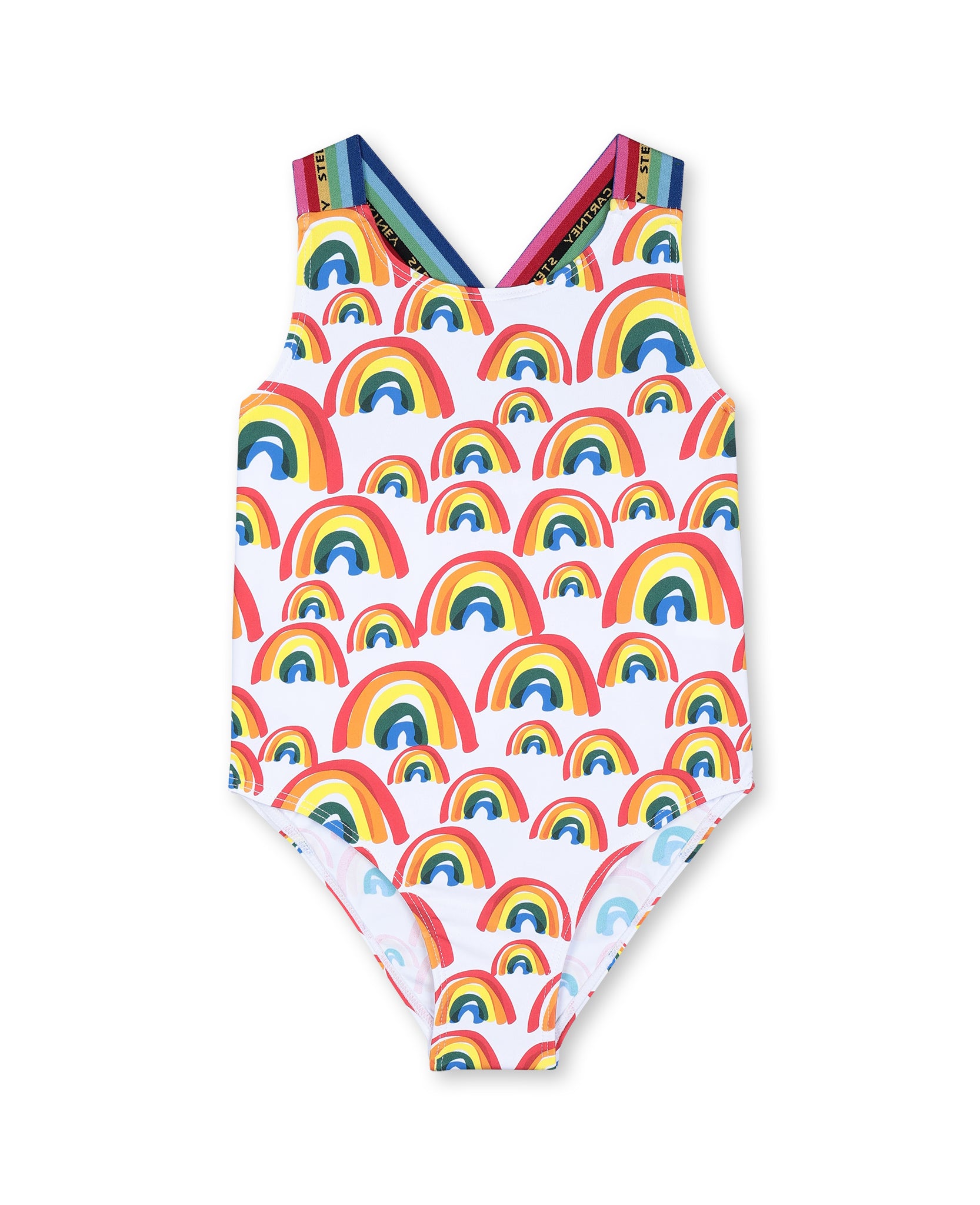 Girls Rainbow Painted Swimsuit