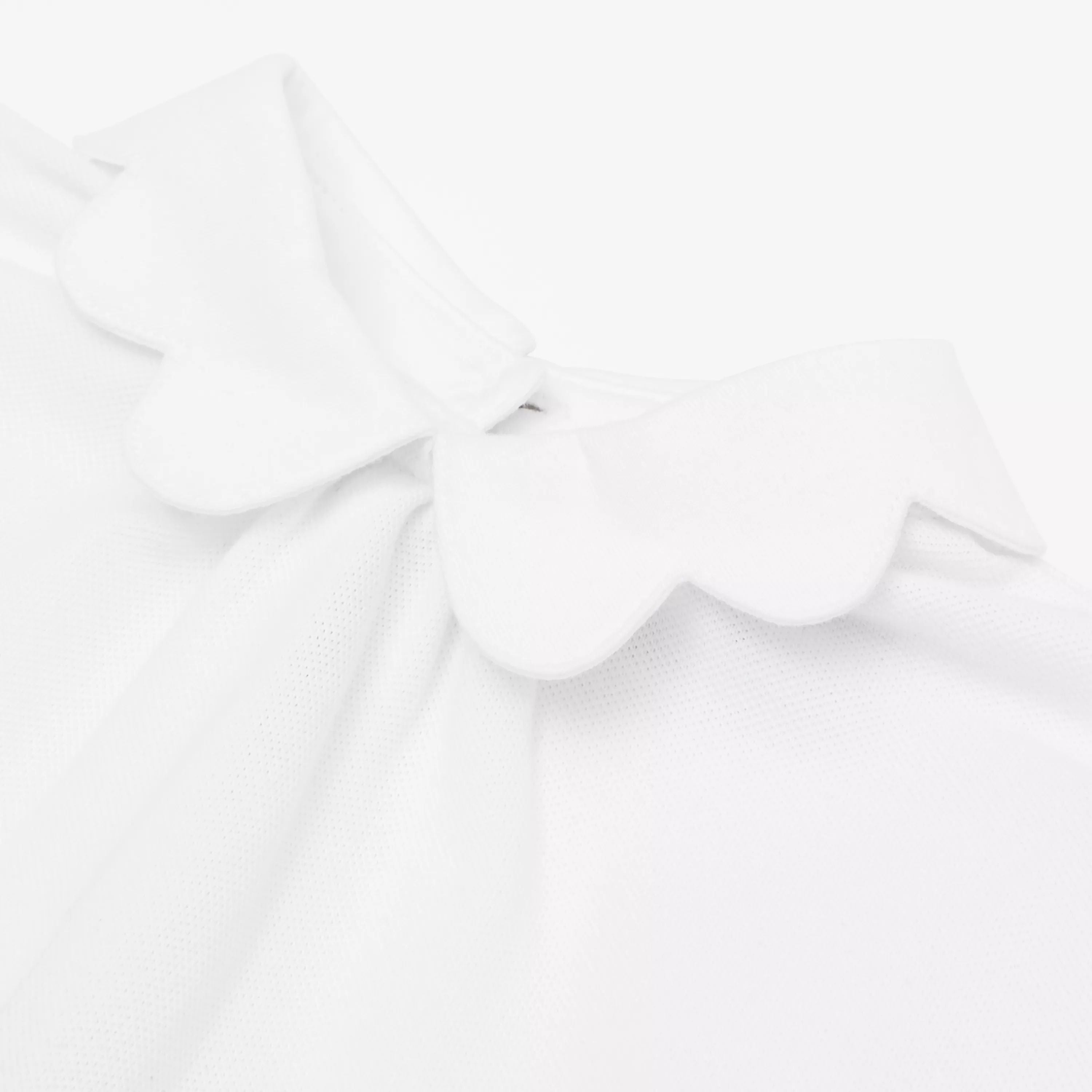 Baby Girls White Cotton Dress