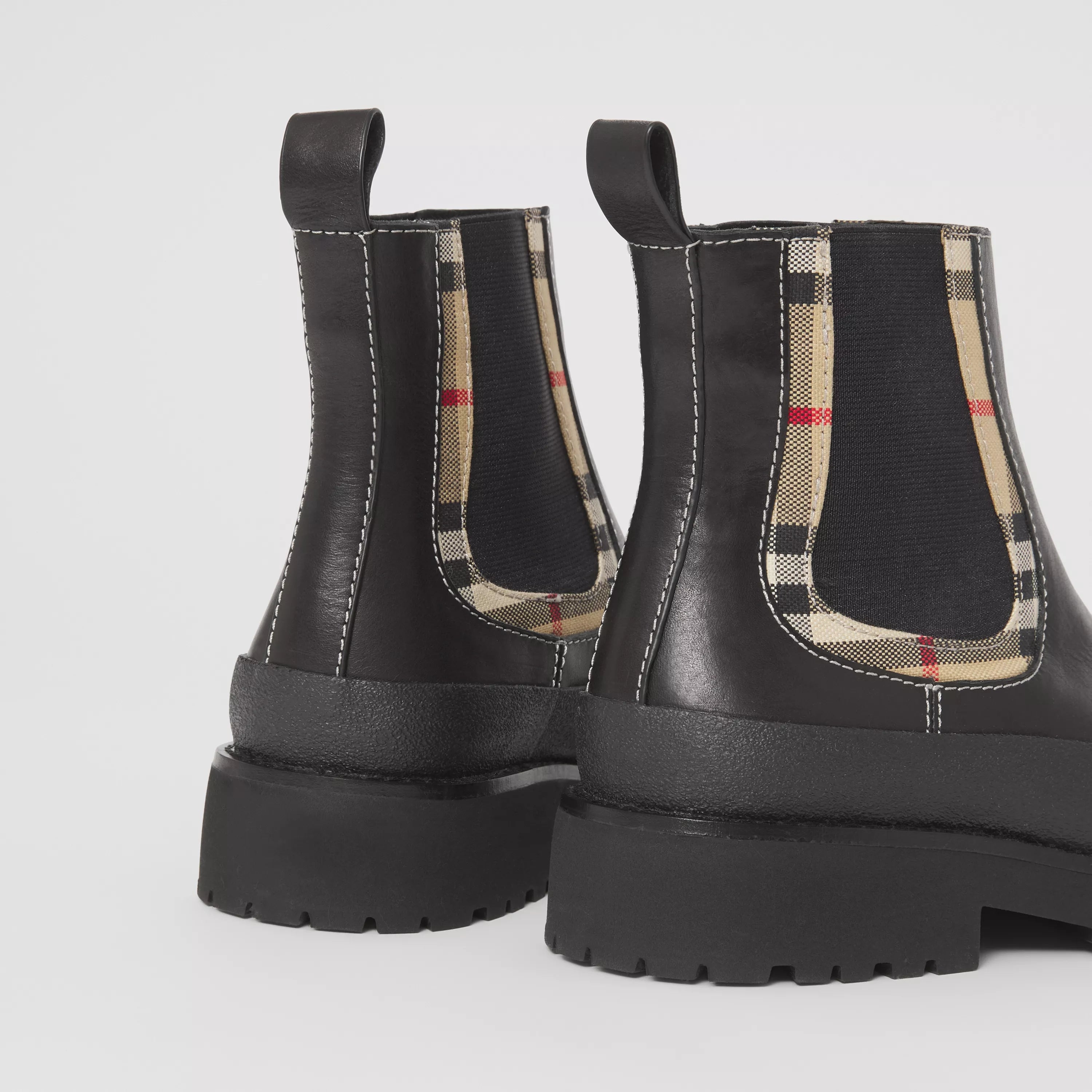 Girls Black Leather Boots