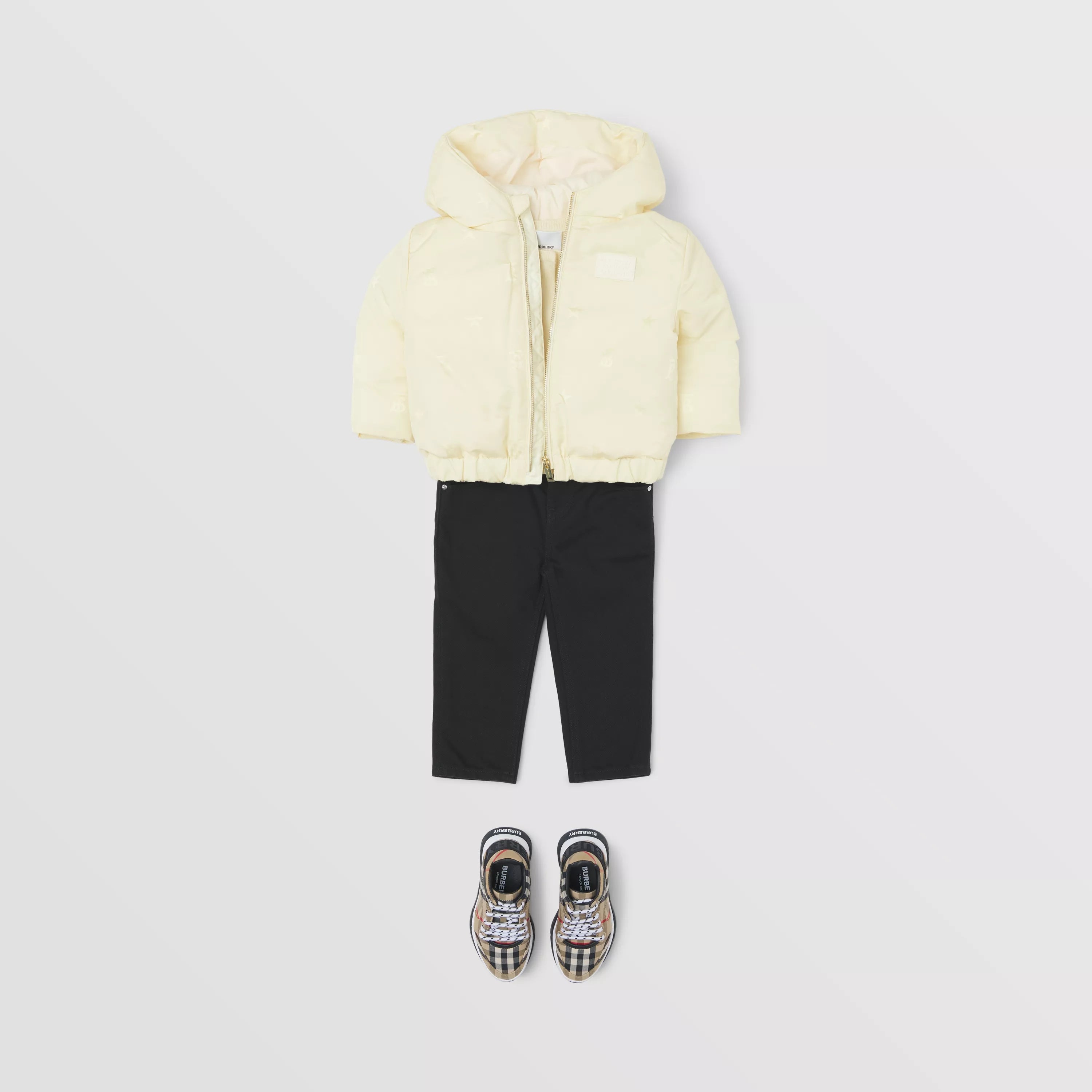 Baby Girls White Padded Down Jacket
