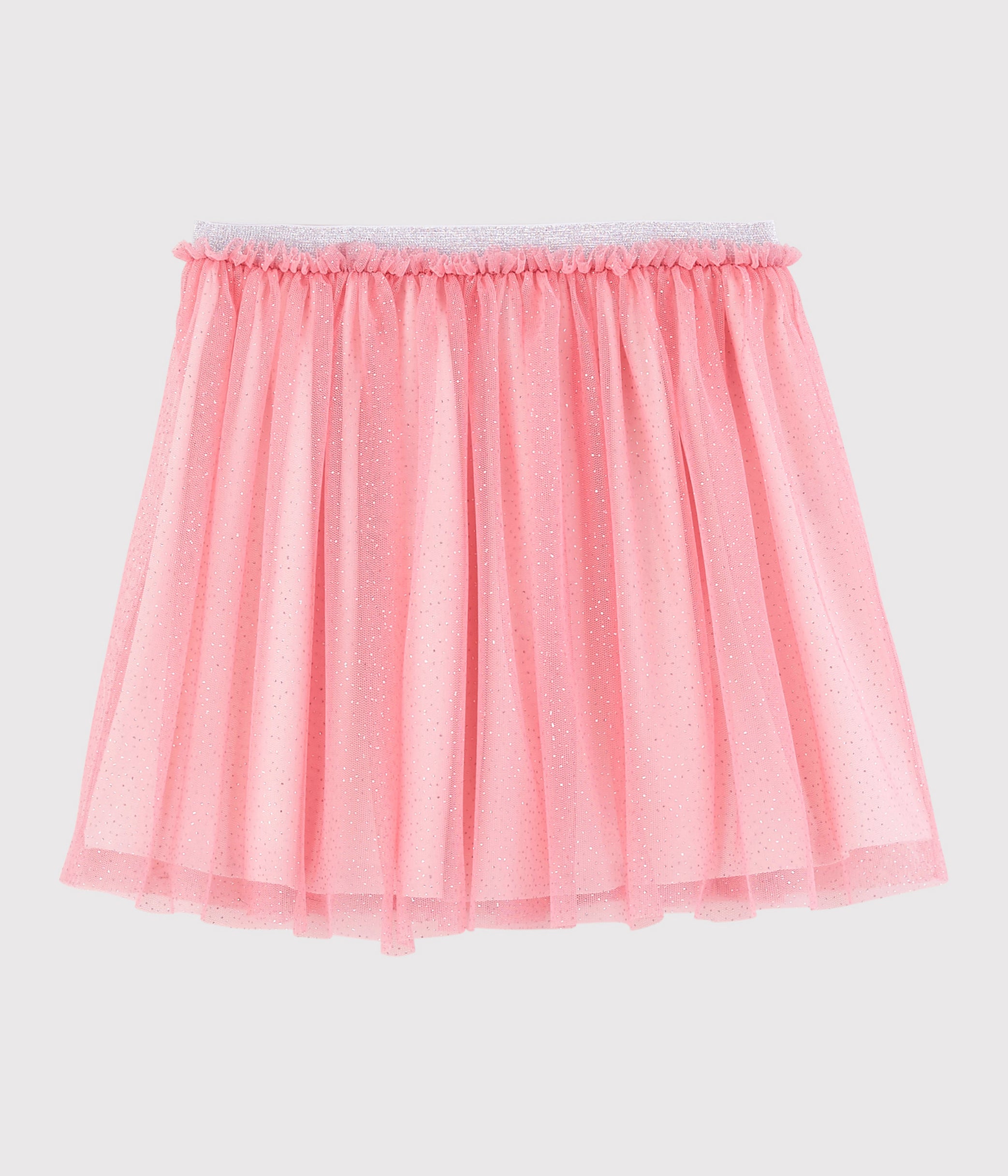 Girls Pink Glitter Tulle Skirt