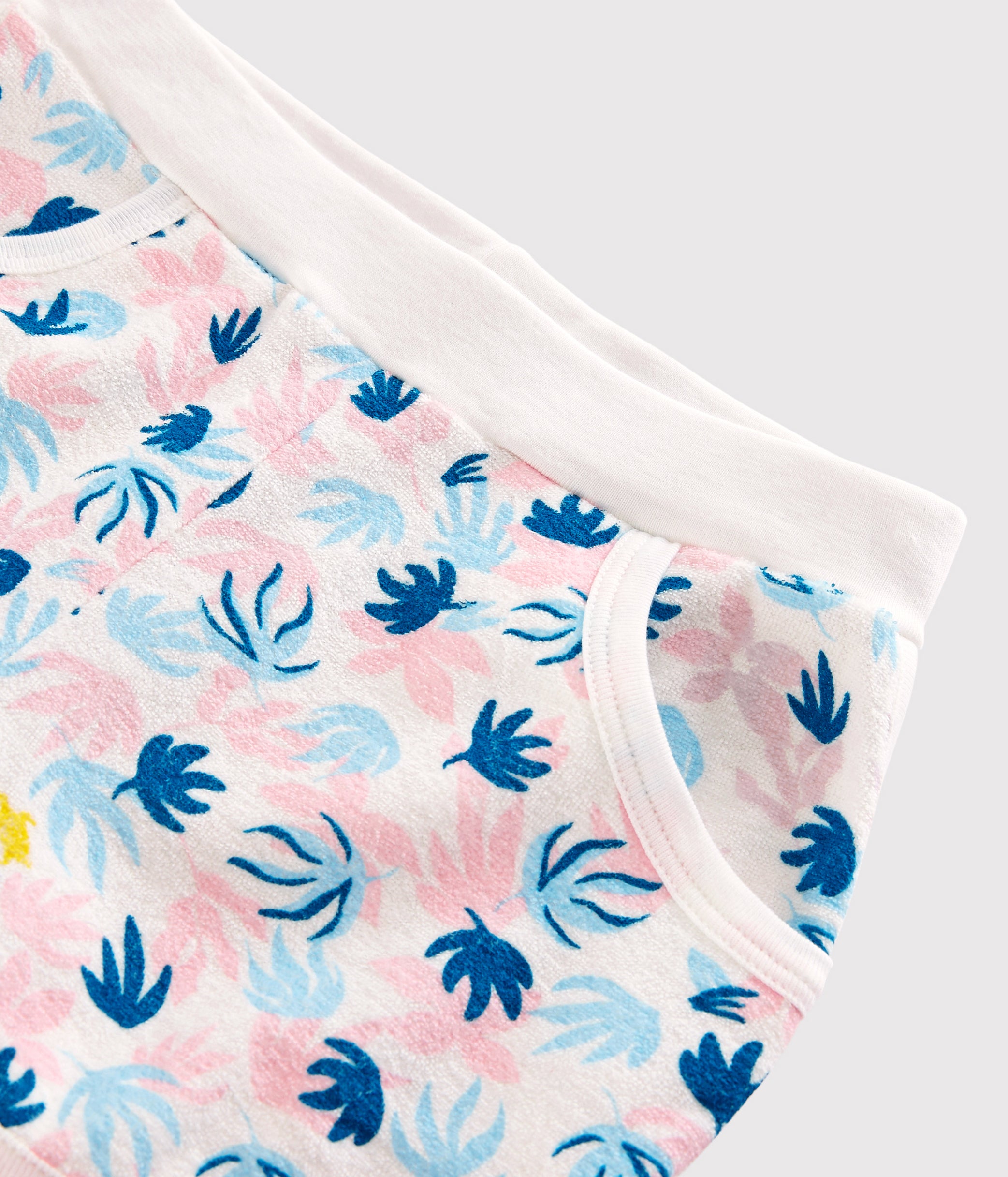 Girls Pink & Blue Cotton Shorts