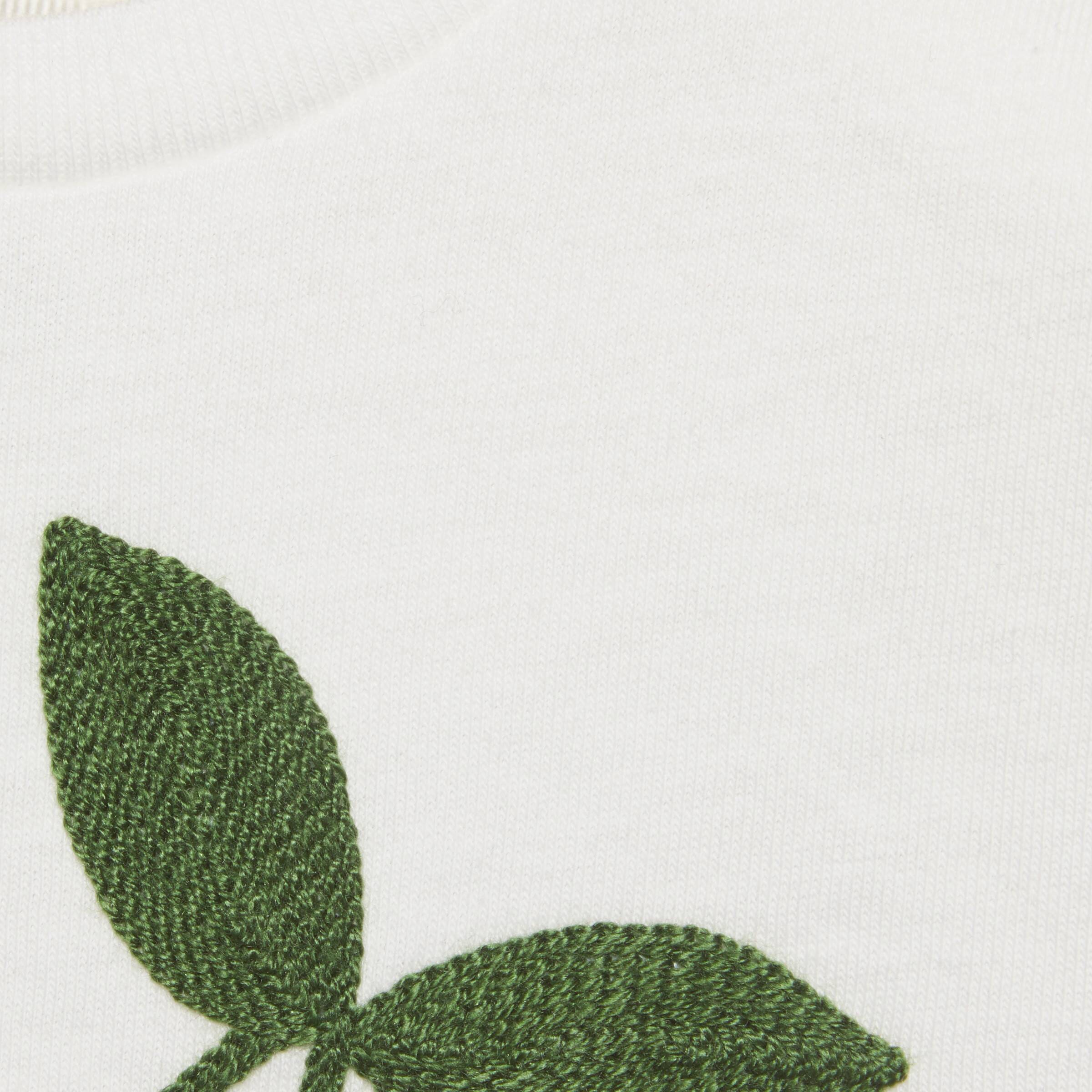 Baby Girls White Logo Cotton T-Shirt