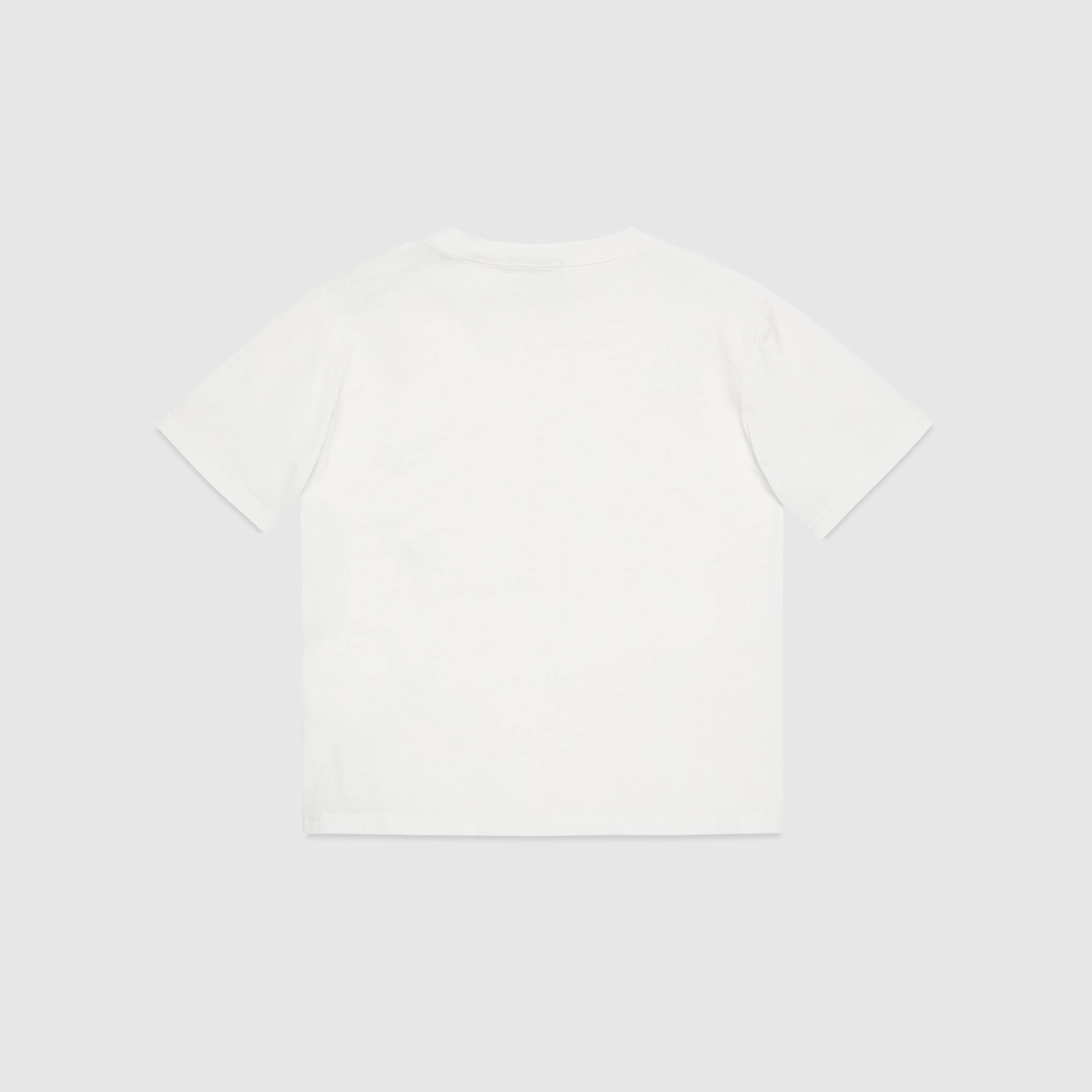 Girls White Logo Cotton T-Shirt