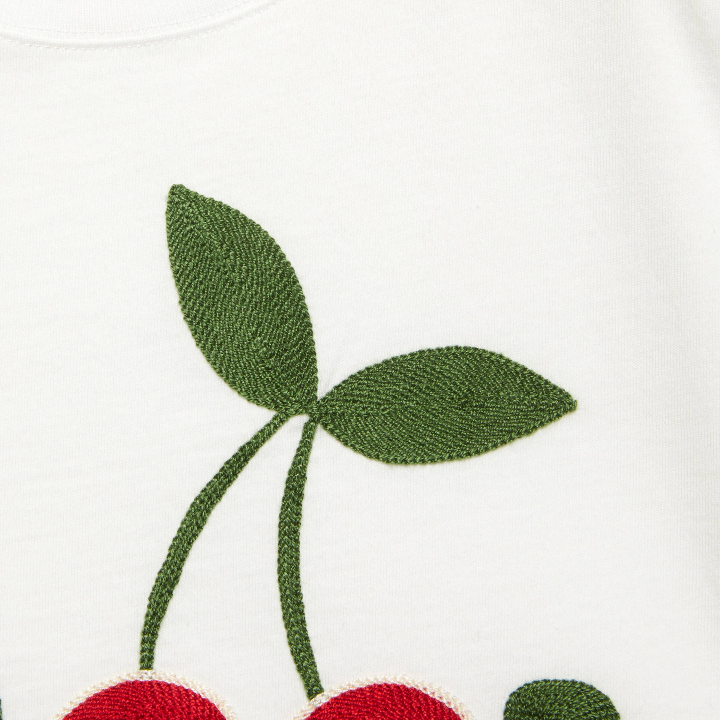 Girls White Logo Cotton T-Shirt