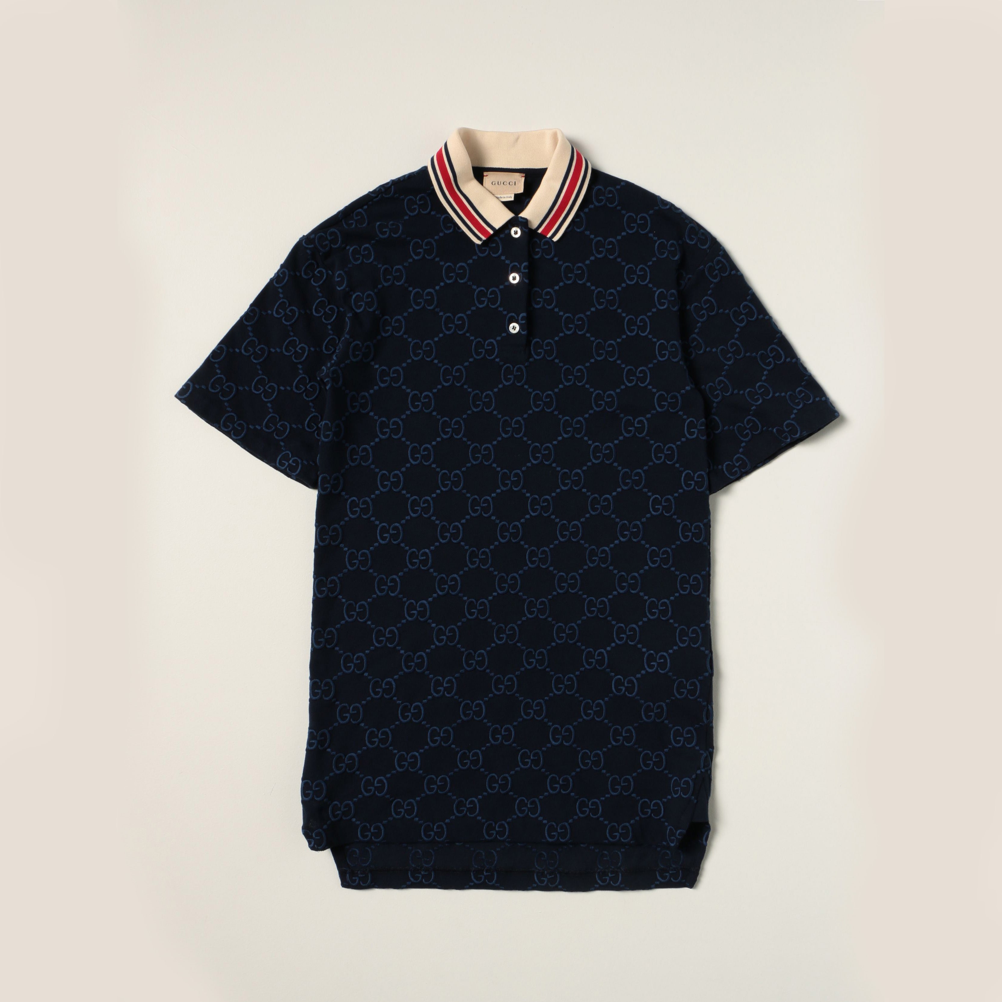 Girls Blue Cotton Polo Dress