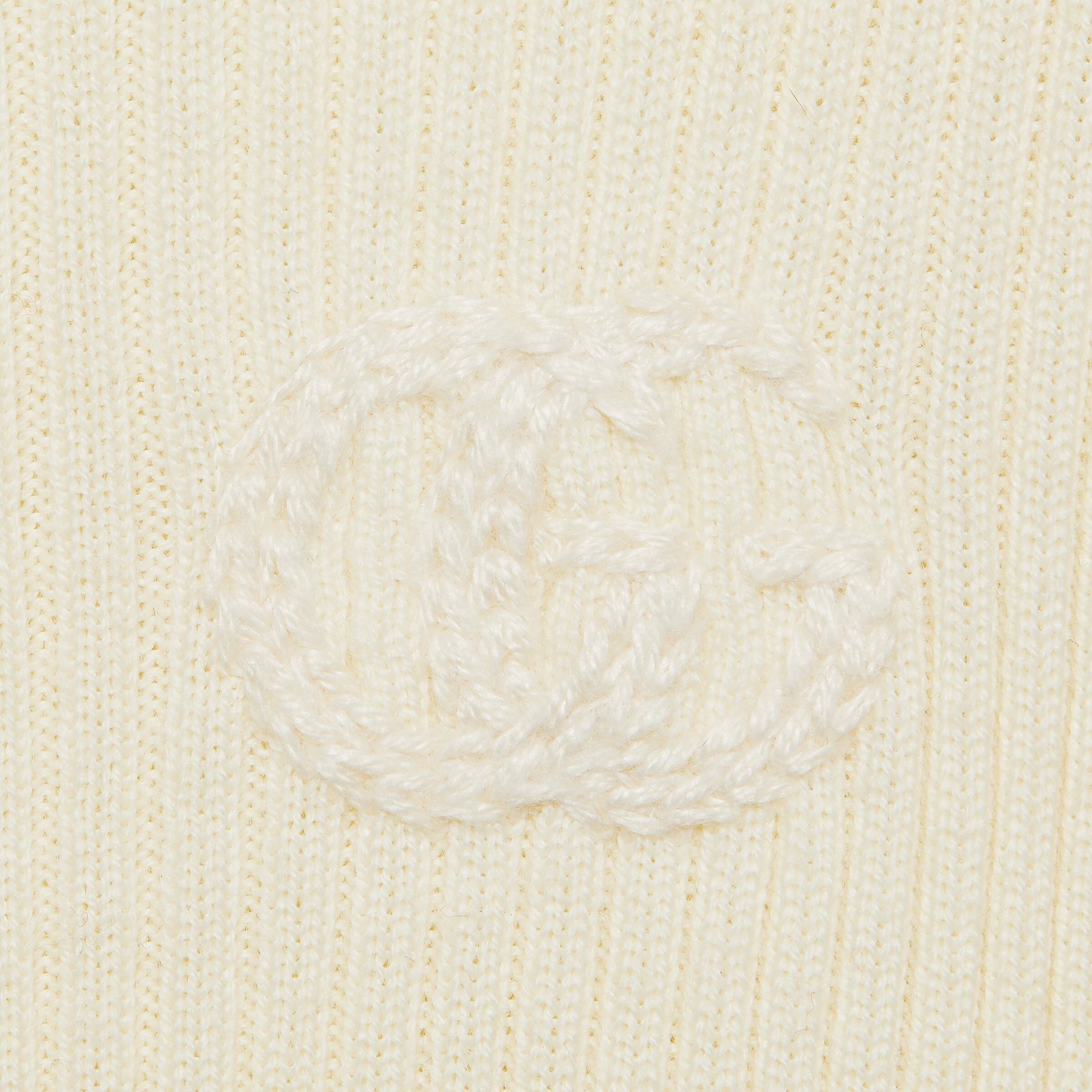 Girls Ivory GG Logo Wool Sweater