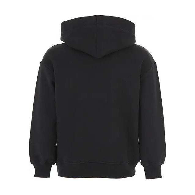Girls Black Logo Hooded Sweatshirt