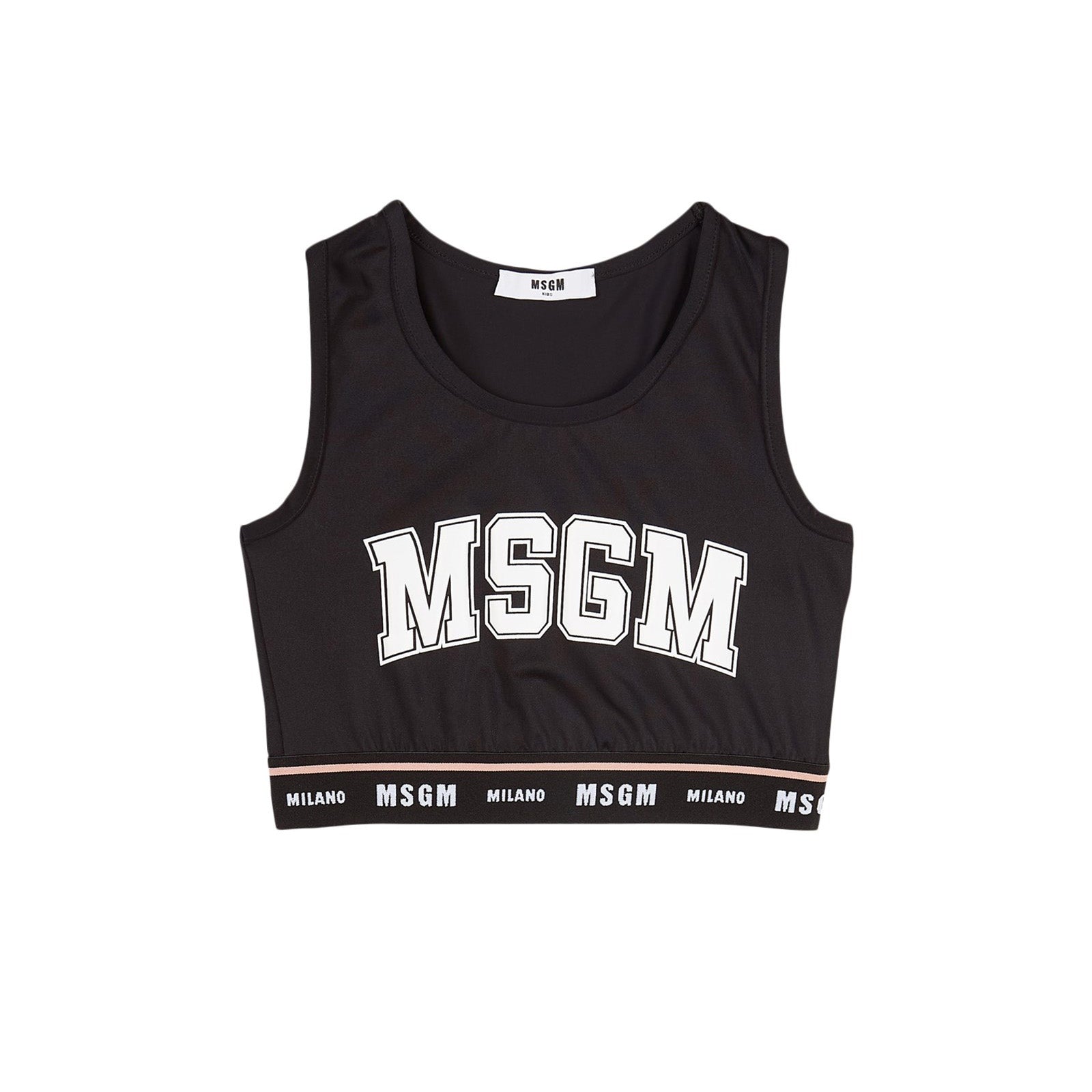 Girls Black Logo Sport T-Shirt