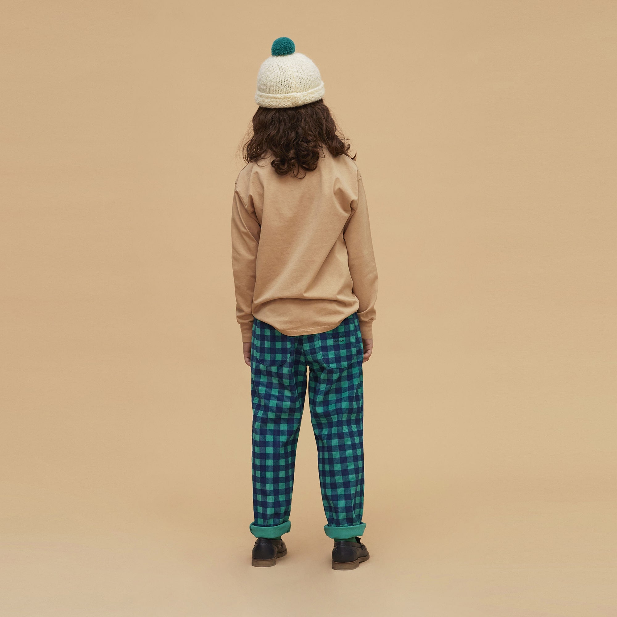 Boys & Girls Light Brown Printed Cotton T-Shirt
