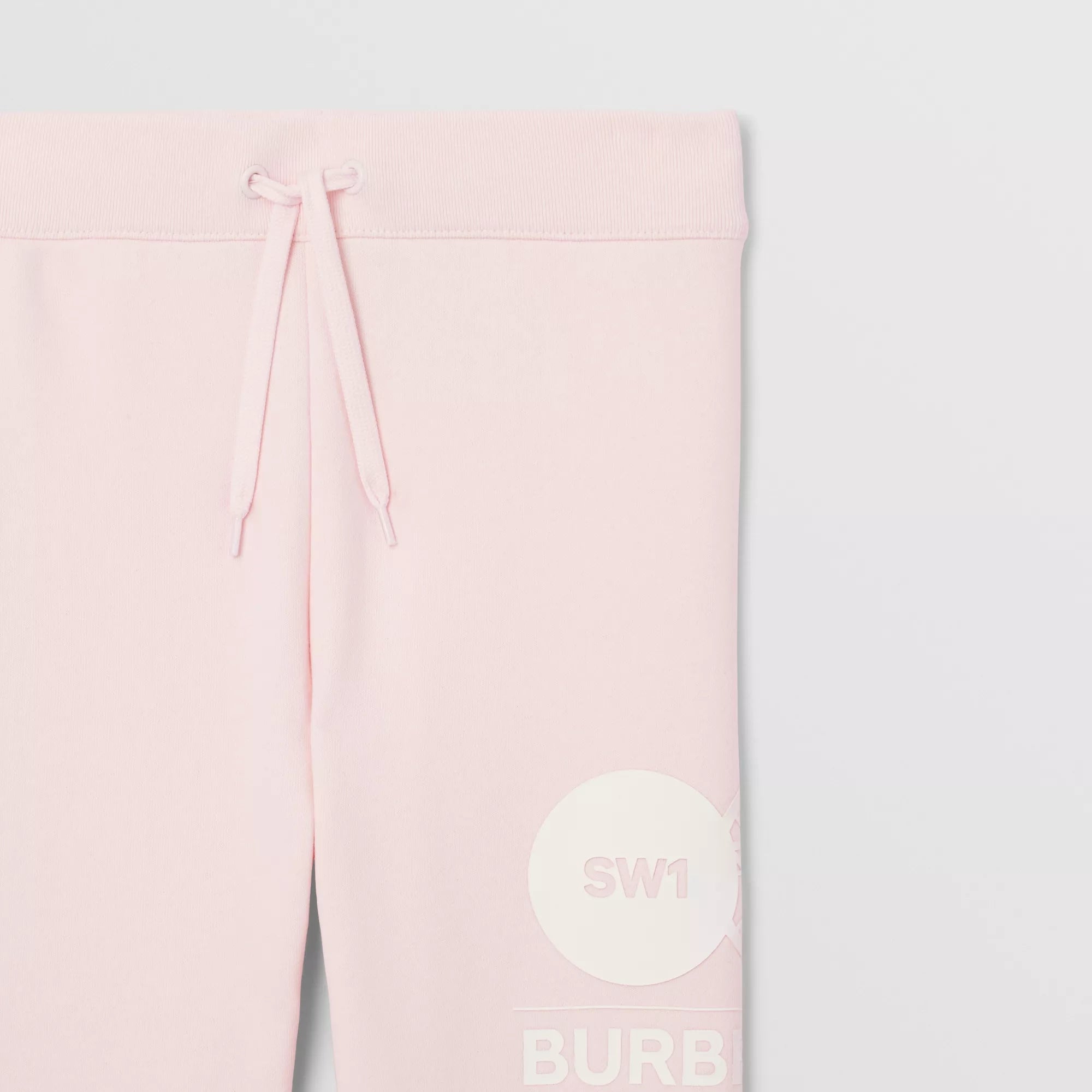 Girls Pink Logo Cotton Trousers