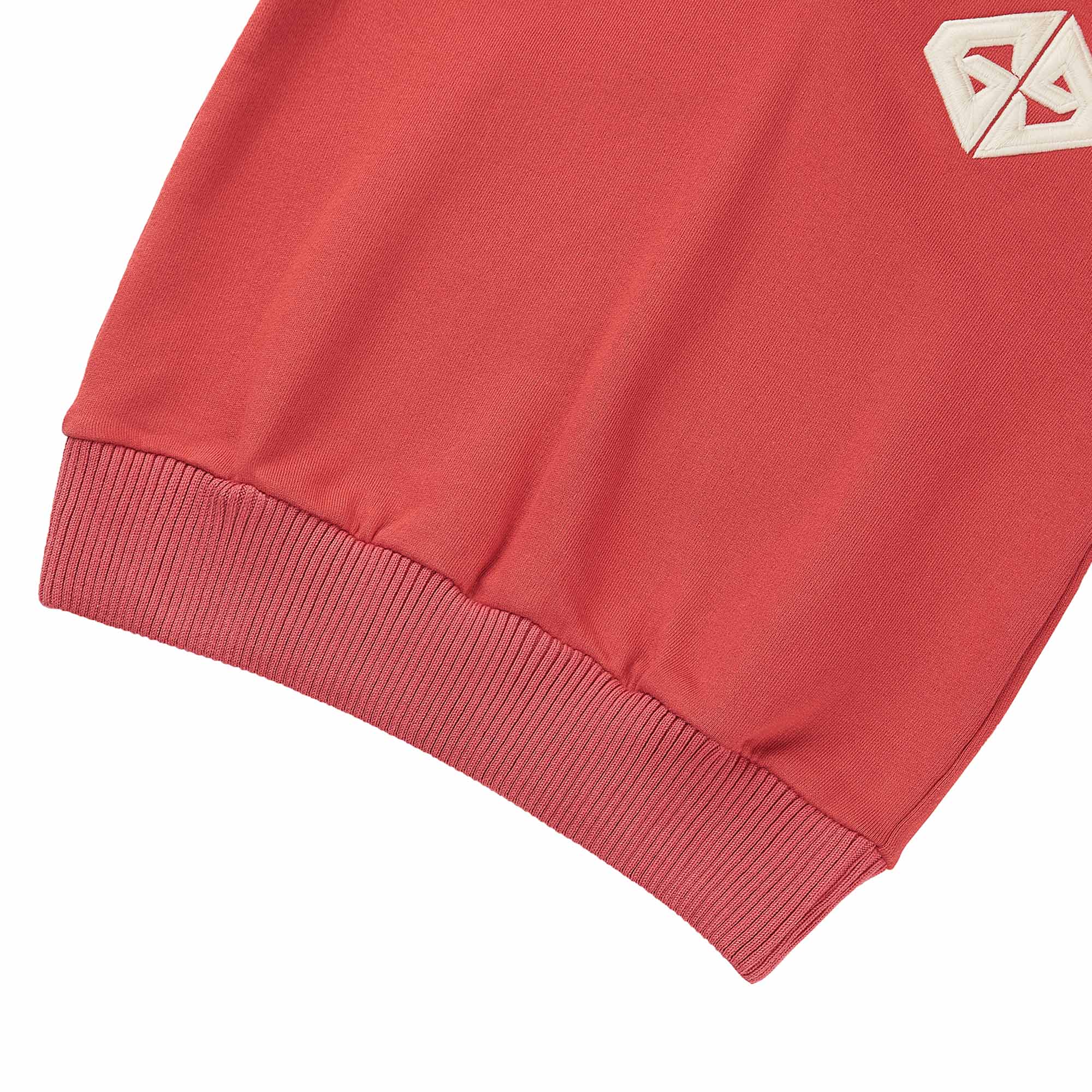 Girls Red Logo Cotton Sweatshirt