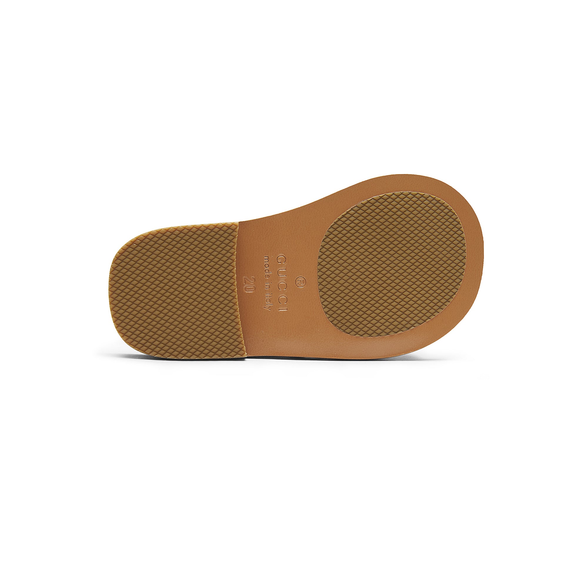 Baby Girls Blue GG Leather Sandals