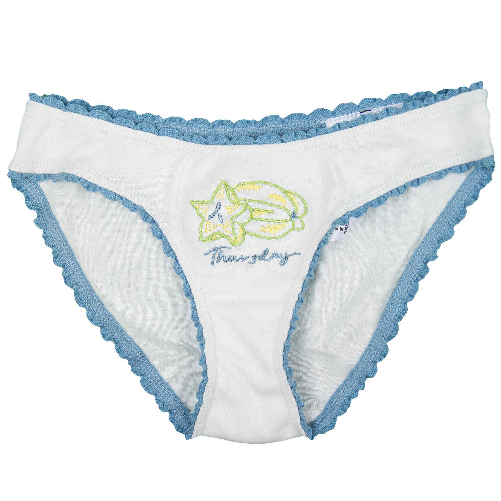 Peonie Girls 7 Pack White Organic Cotton Knickers Gift Set With Fruit Print - CÉMAROSE | Children's Fashion Store - 5