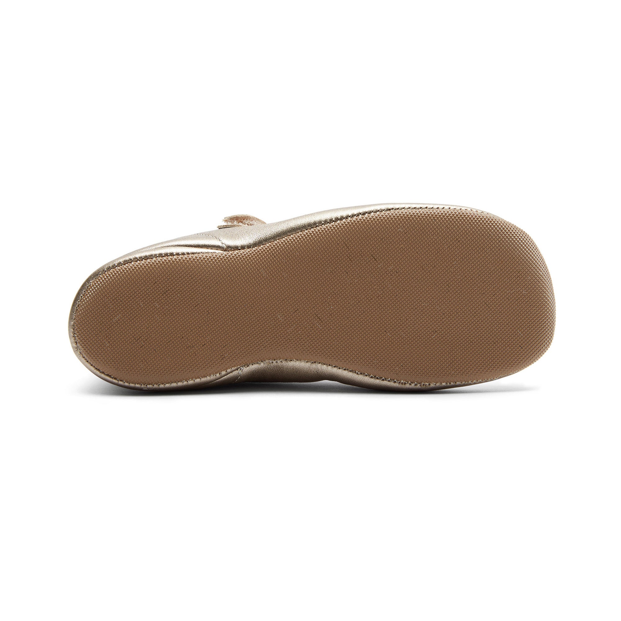 Baby Girls Gold Leather Shoes