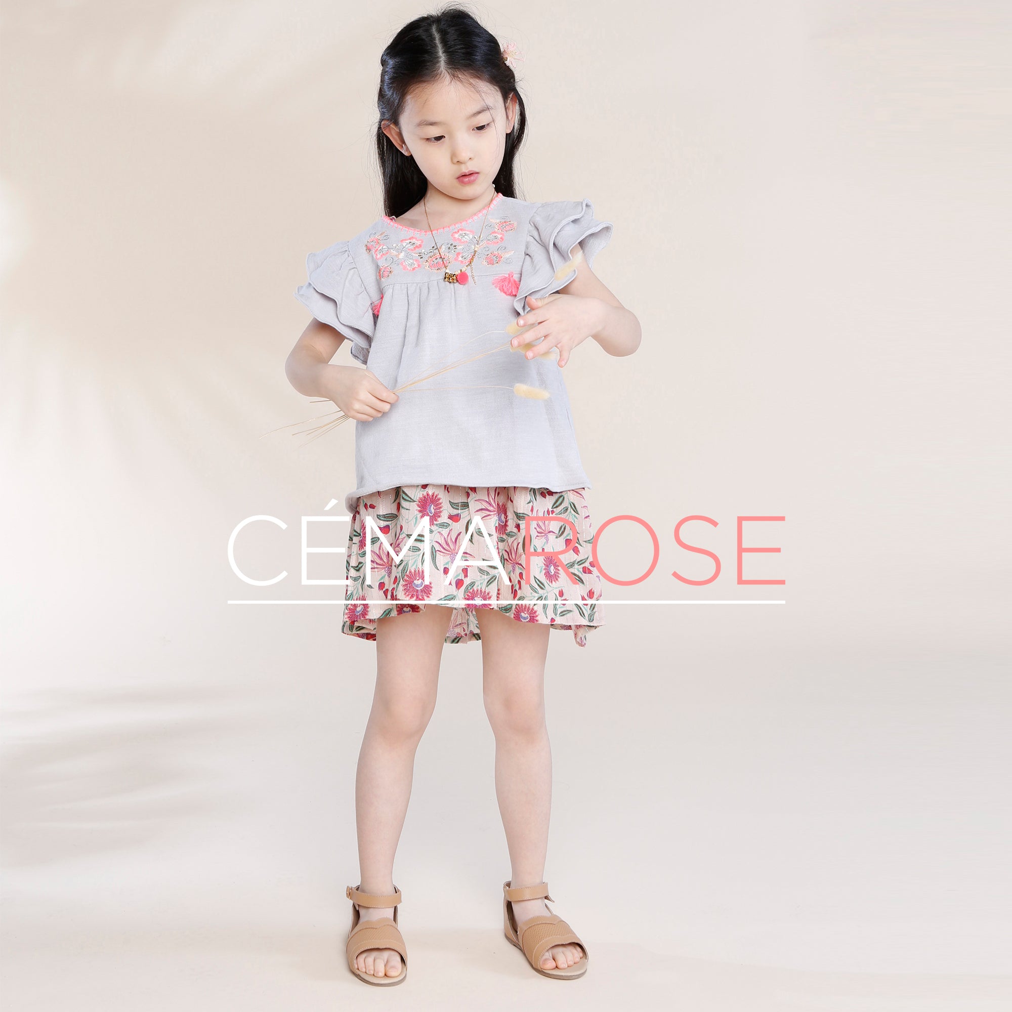 Girls White Flower "Lola" Dress