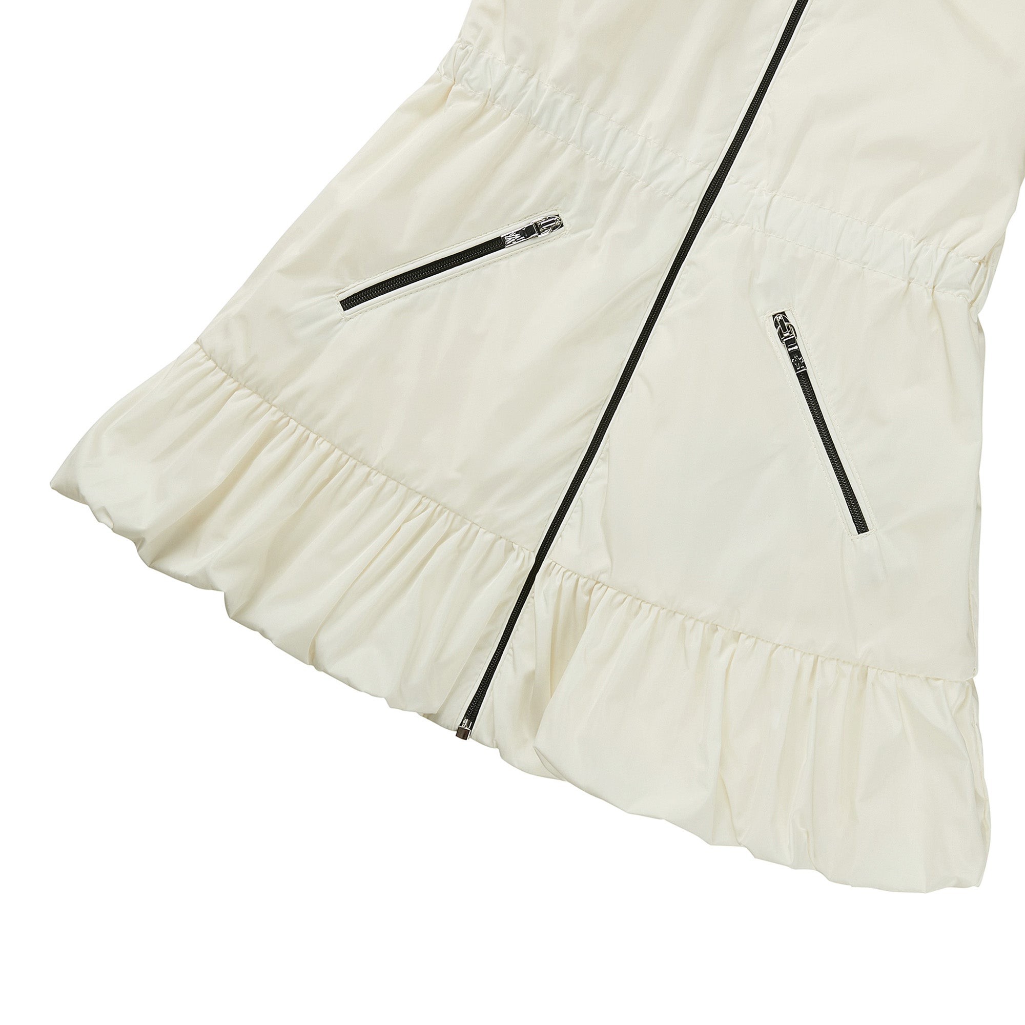 Baby Girls White Hooded Jacket
