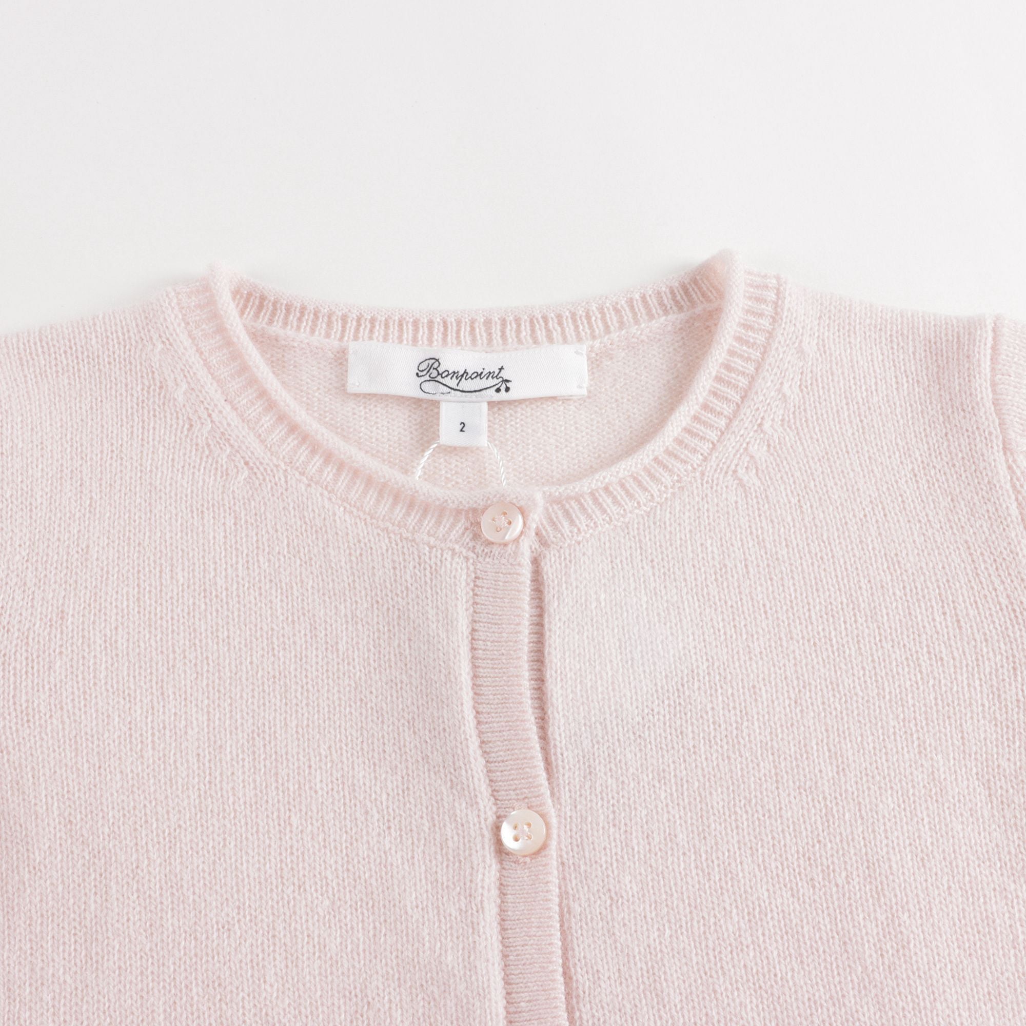 Baby Girls Pink Cashmere Cardigan