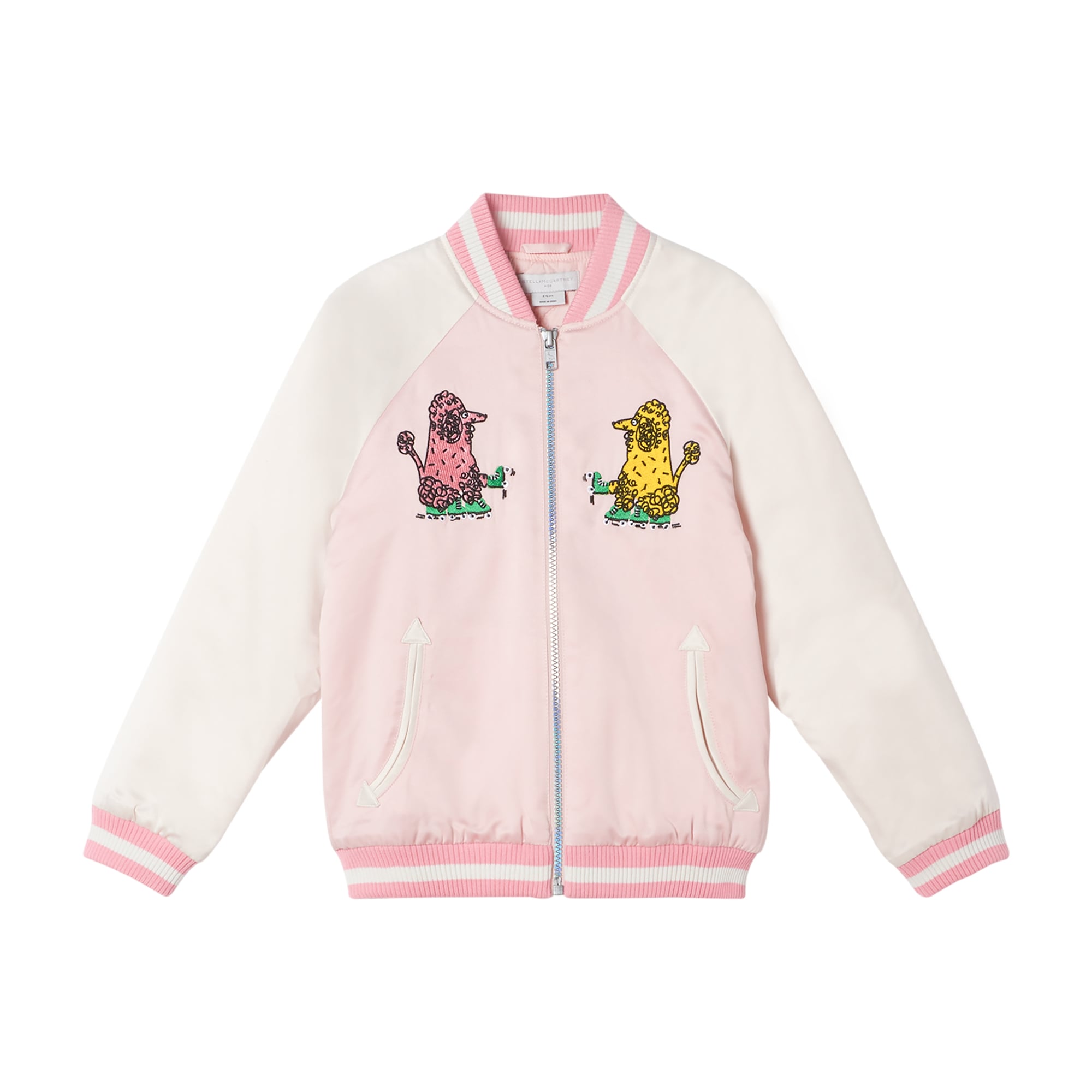 Girls Pink Poodle Padded Jacket