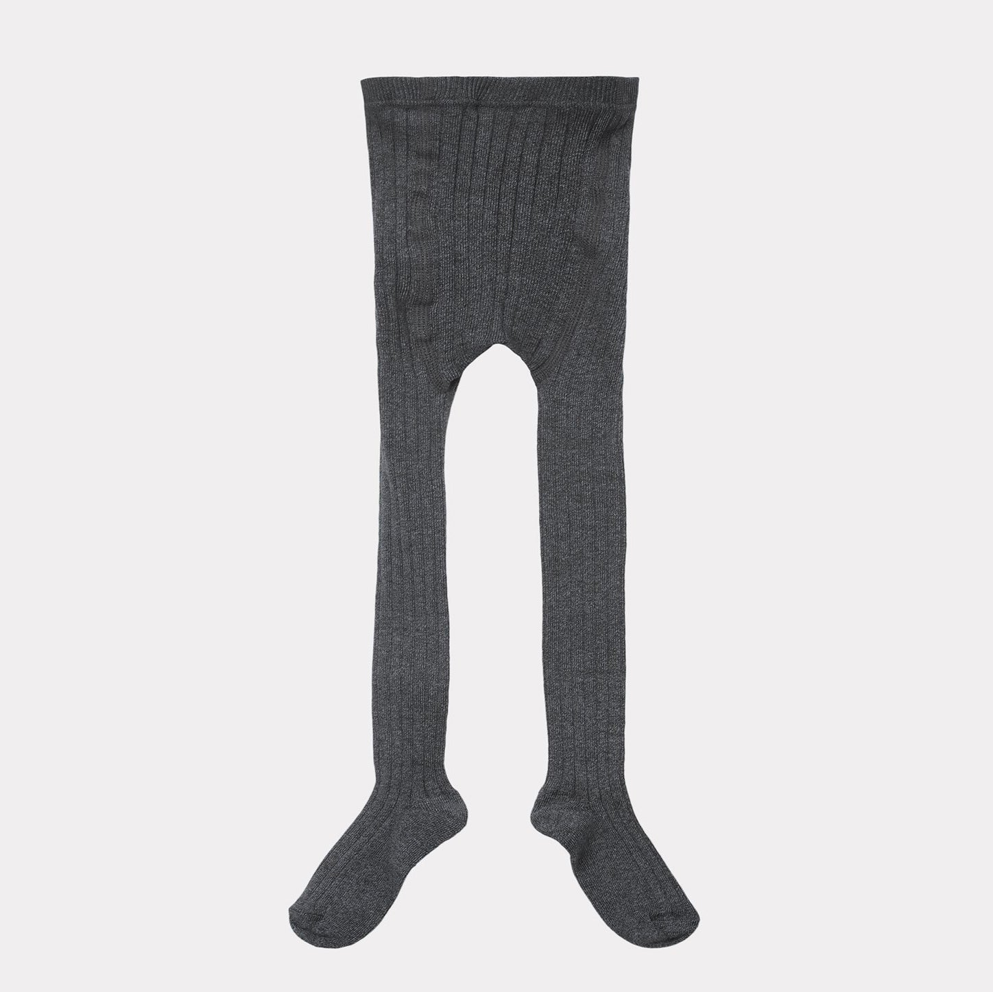 Girls Dark Grey Cotton Tights