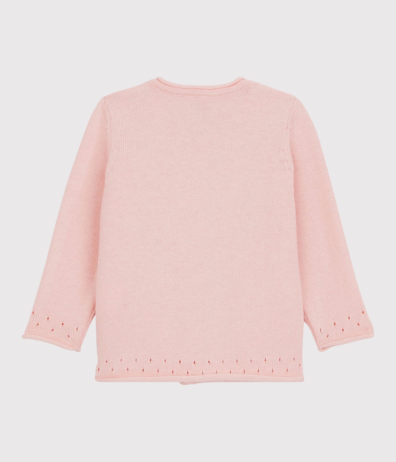 Baby Girls Pink Cotton Cardigan