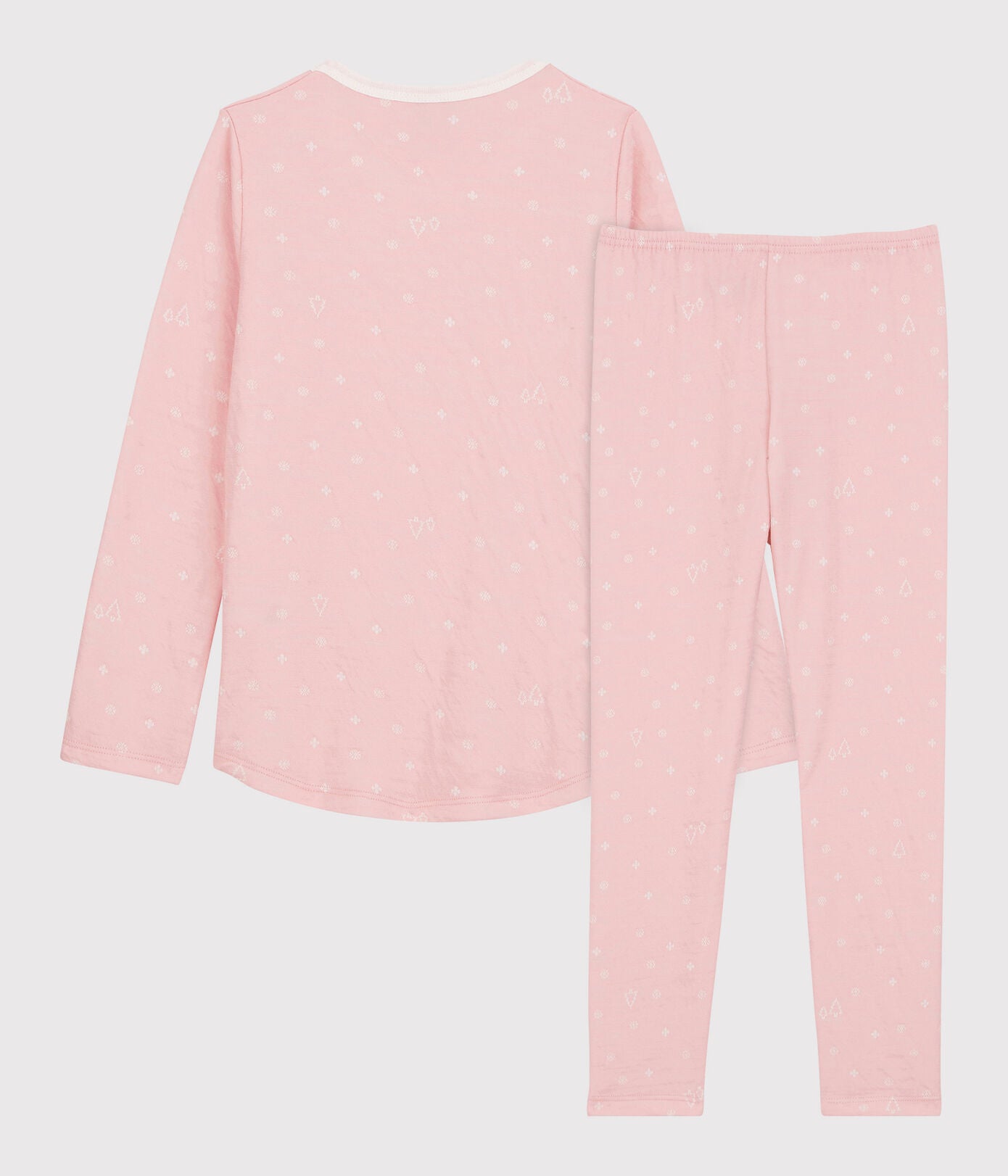 Girls Pink Cotton Nightwear Set