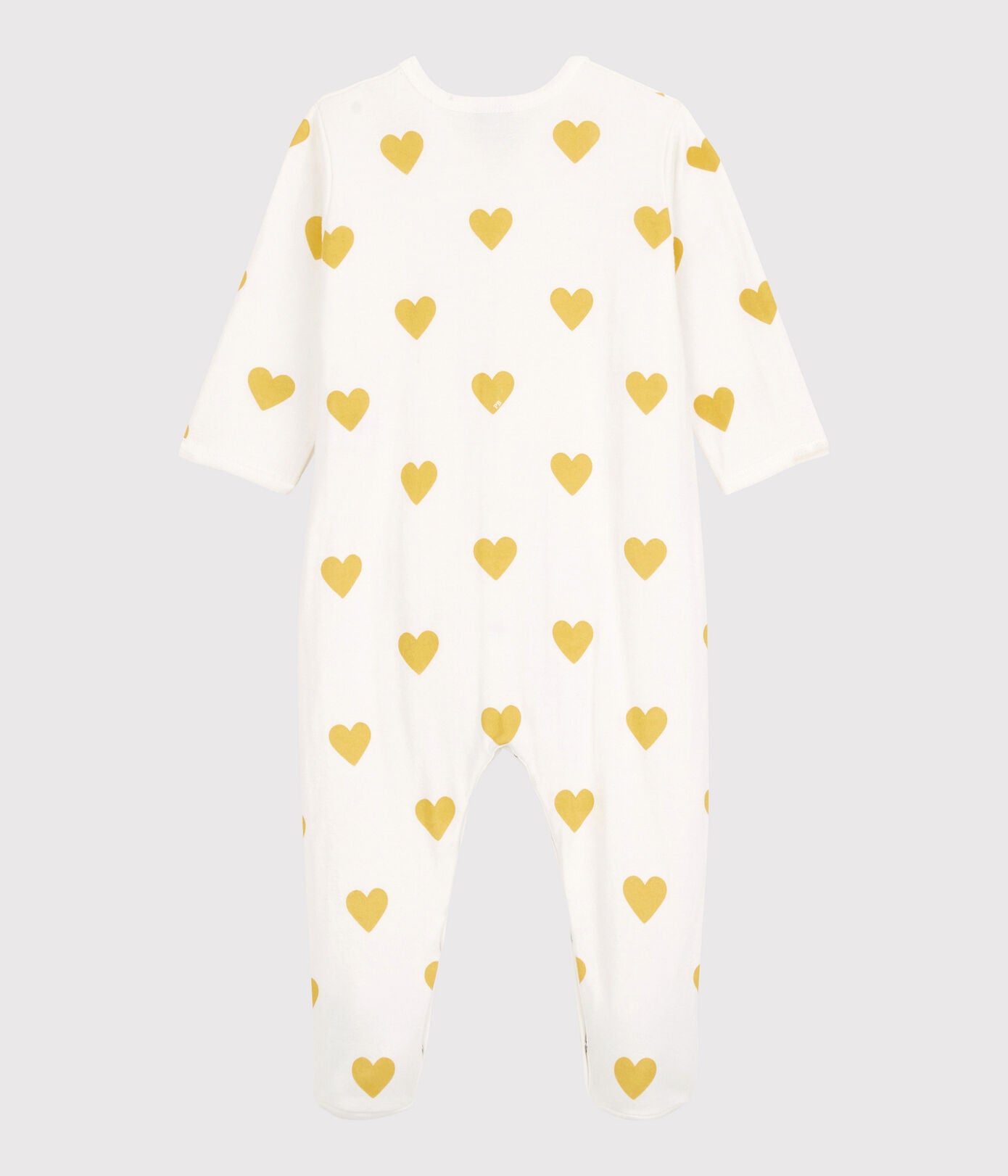 Baby Girls Yellow Heart Cotton Babysuit