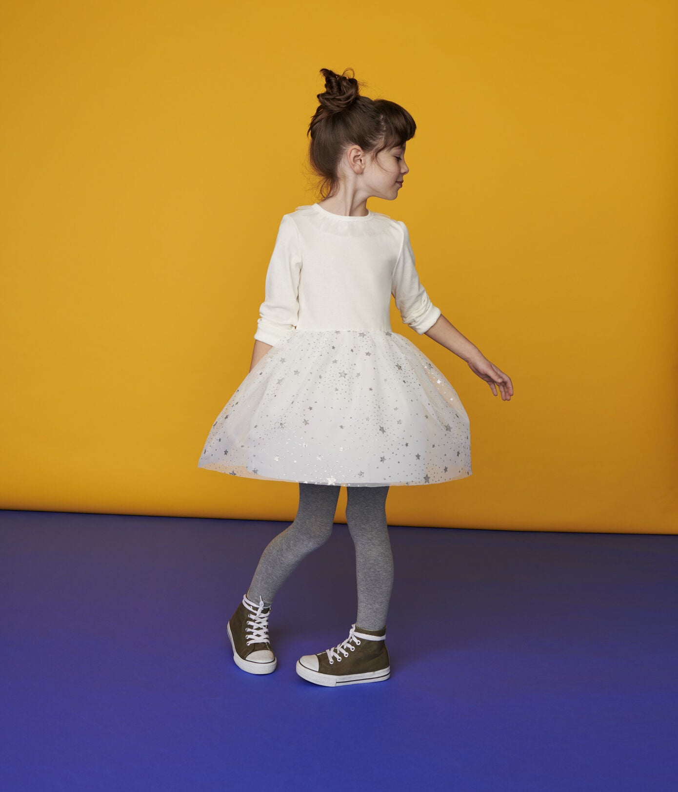 Girls White Tulle Dress